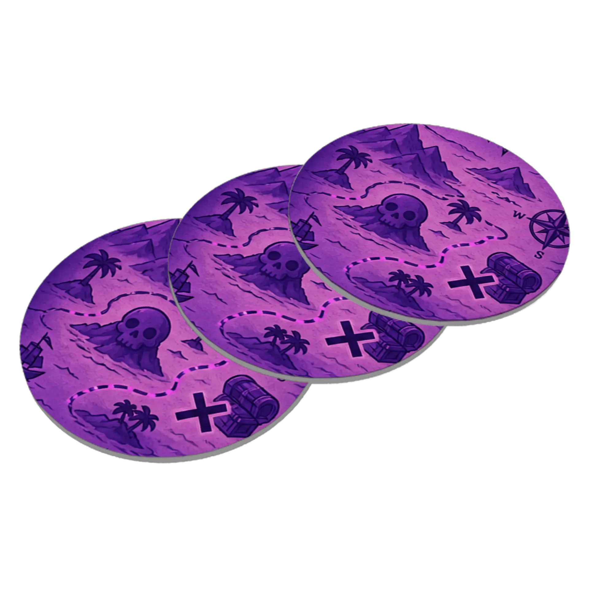 Porta-copos Mapa Roxo - Imagem 3