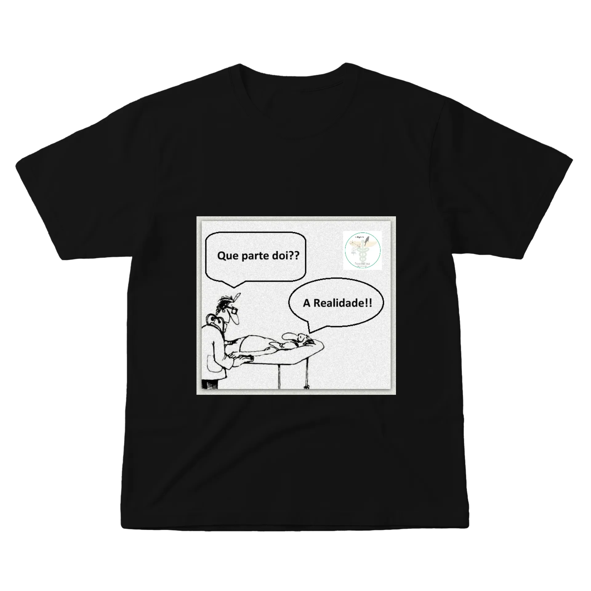 Camiseta Humor Médico Que Parte Dói 100% Algodão - Imagem 1