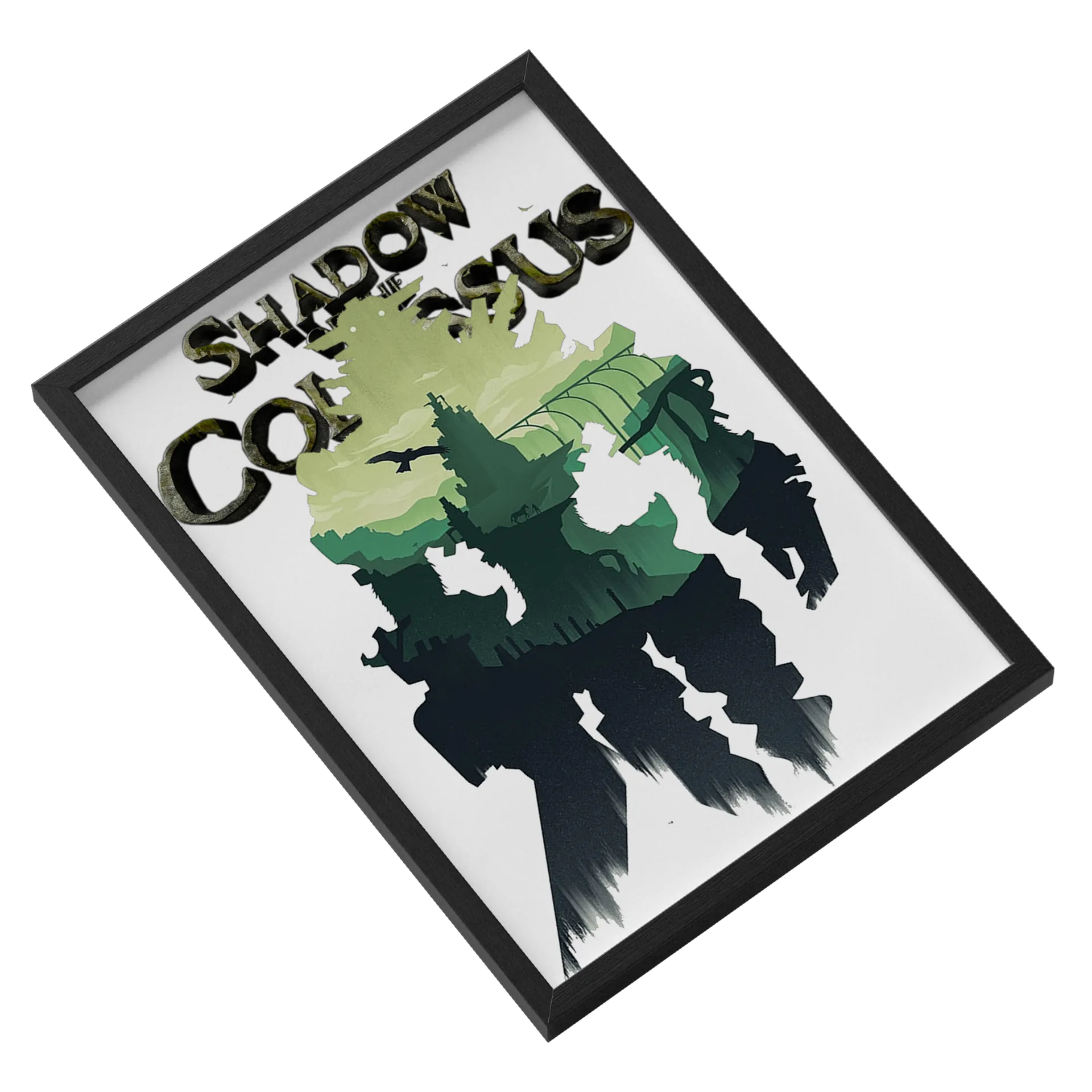 Quadro Shadow of the Colossus A3 MDF e Vidro - Imagem 2