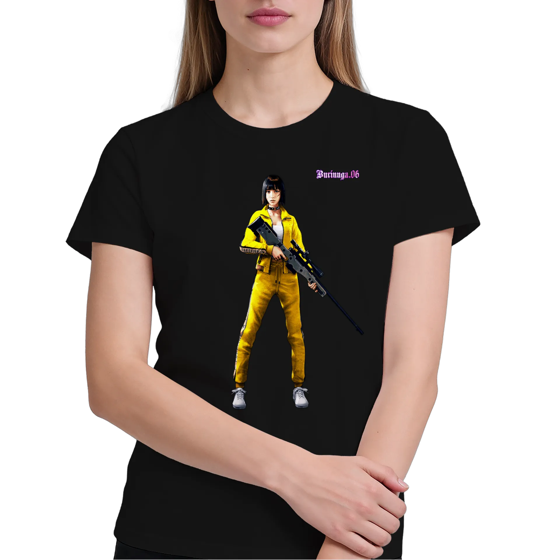 Camiseta personalizada FREE FIRE KELLY - Imagem 4