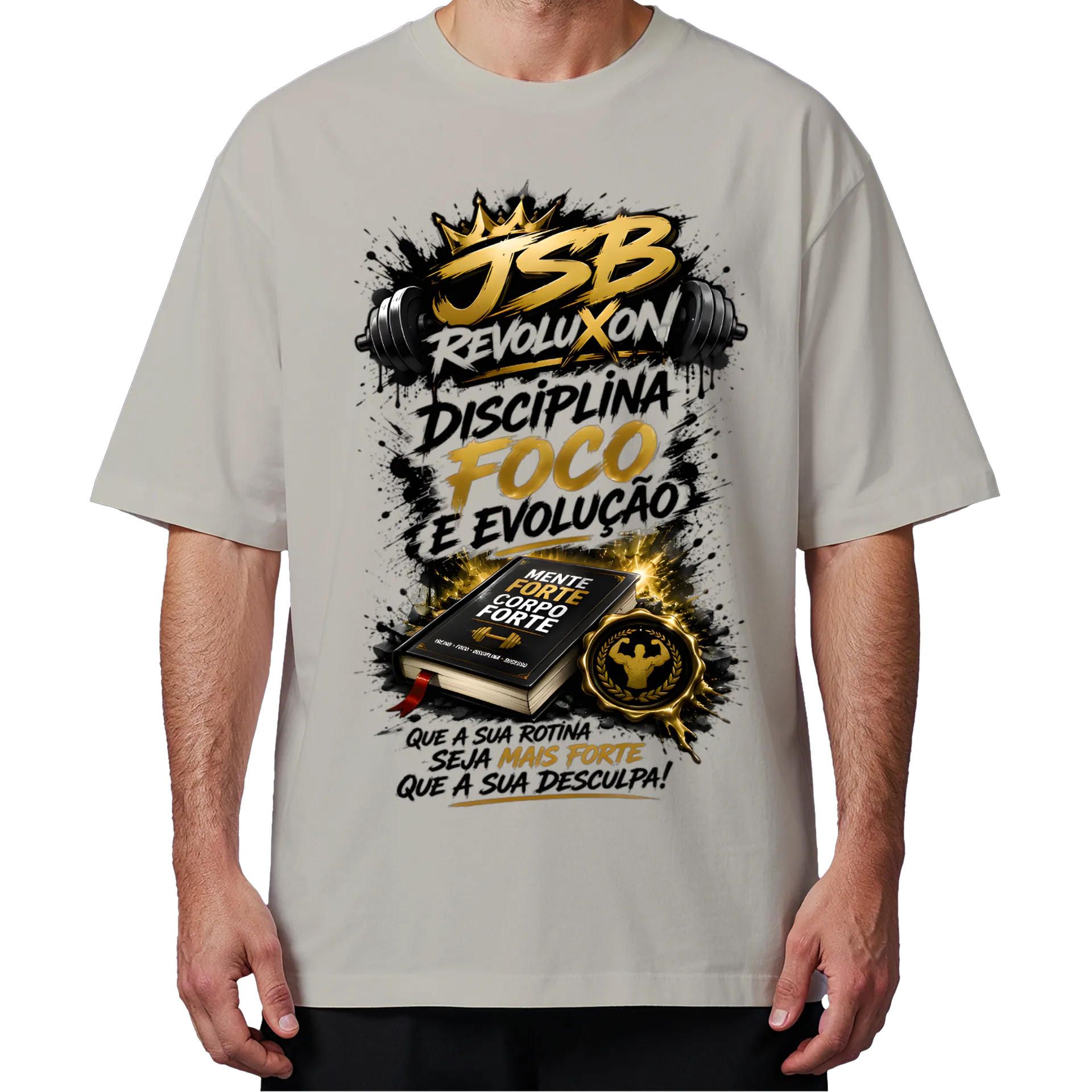 Camiseta jsbrevoluxon Oversized de silvasilvatitansjsb — imagem 4 de 6