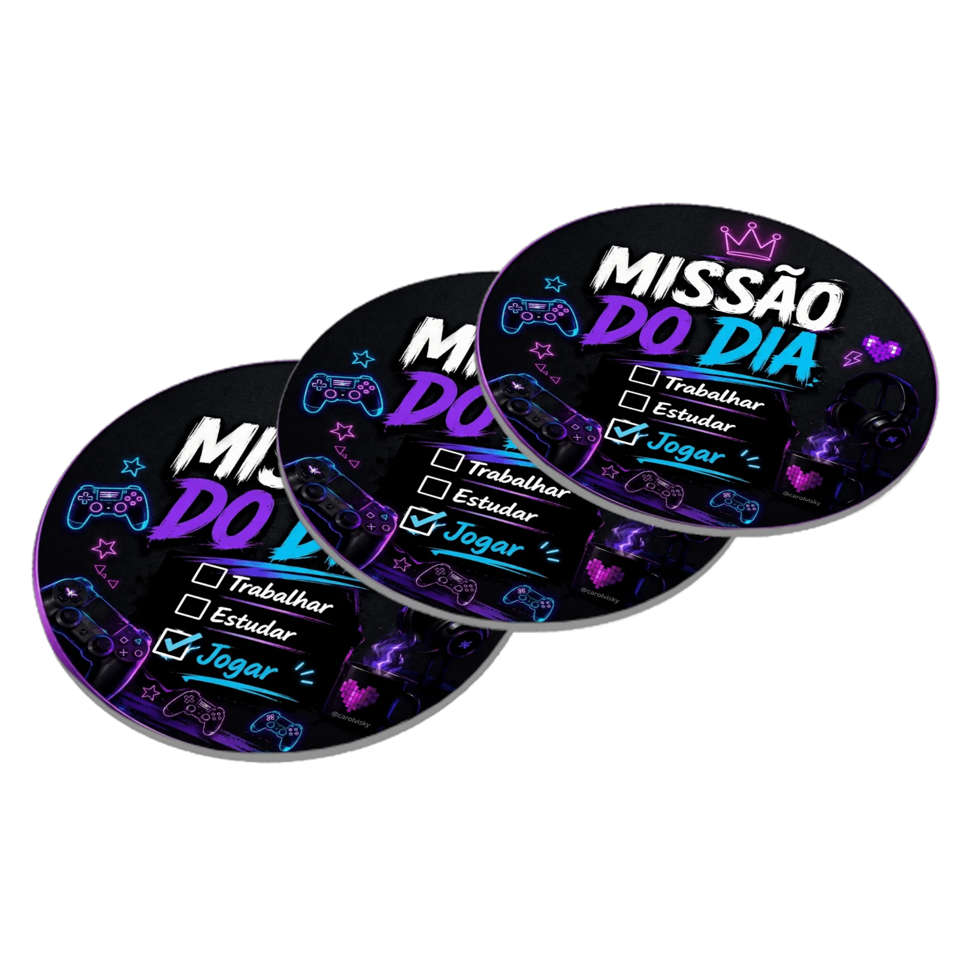 Porta-copos personalizado MISSÃO DO DIA - Imagem 3