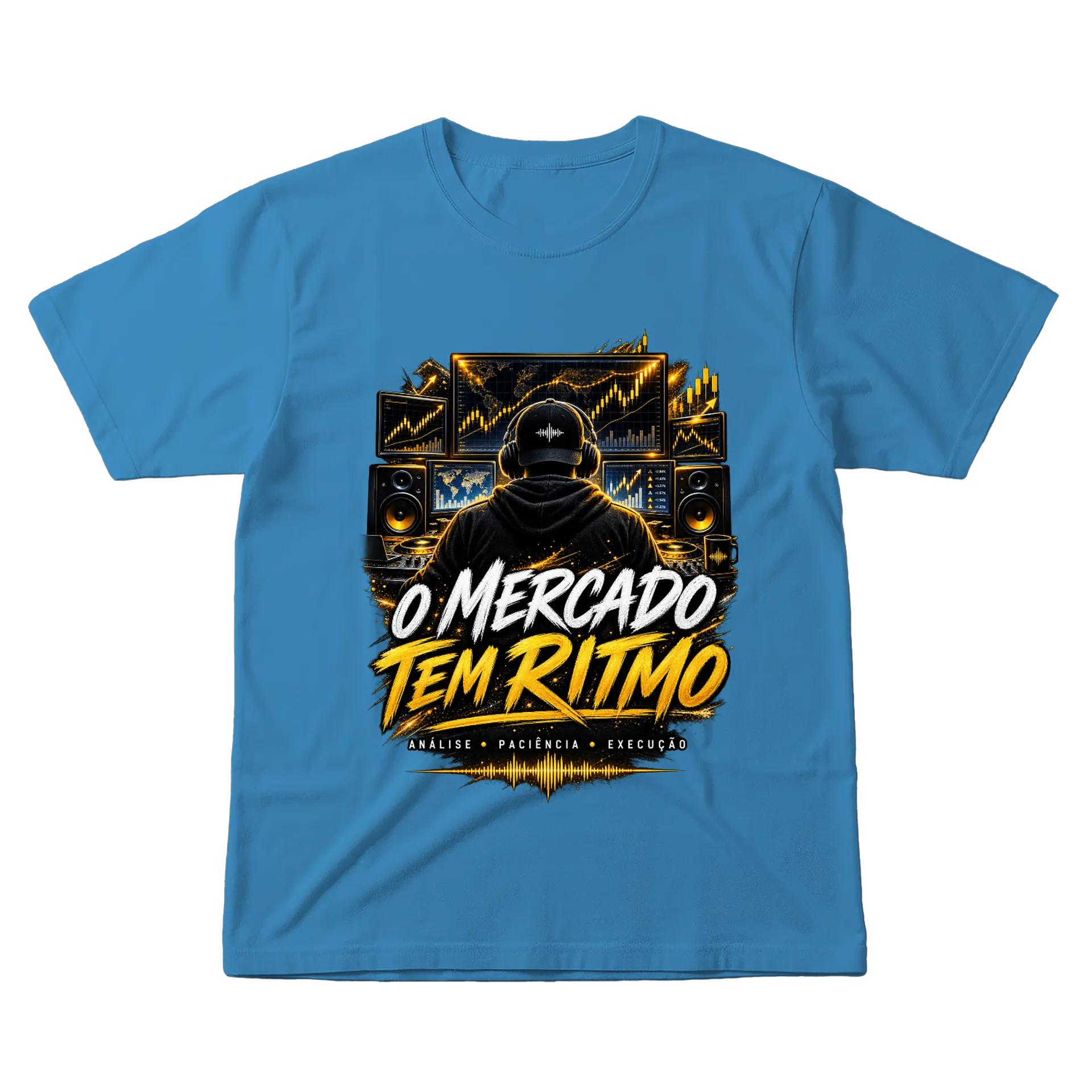 Camiseta Estampa O Mercado Tem Ritmo 100% Algodão - Imagem 1