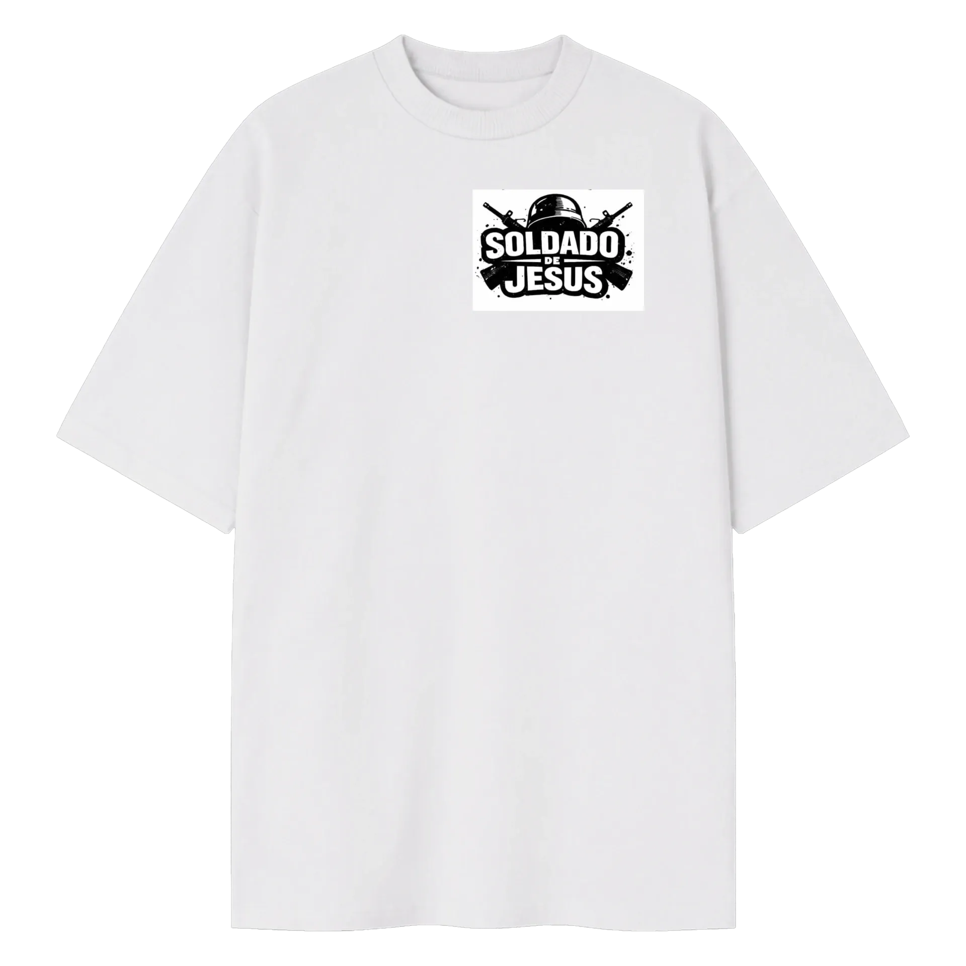 Camiseta Oversized soldado de Jesus  - Imagem 1