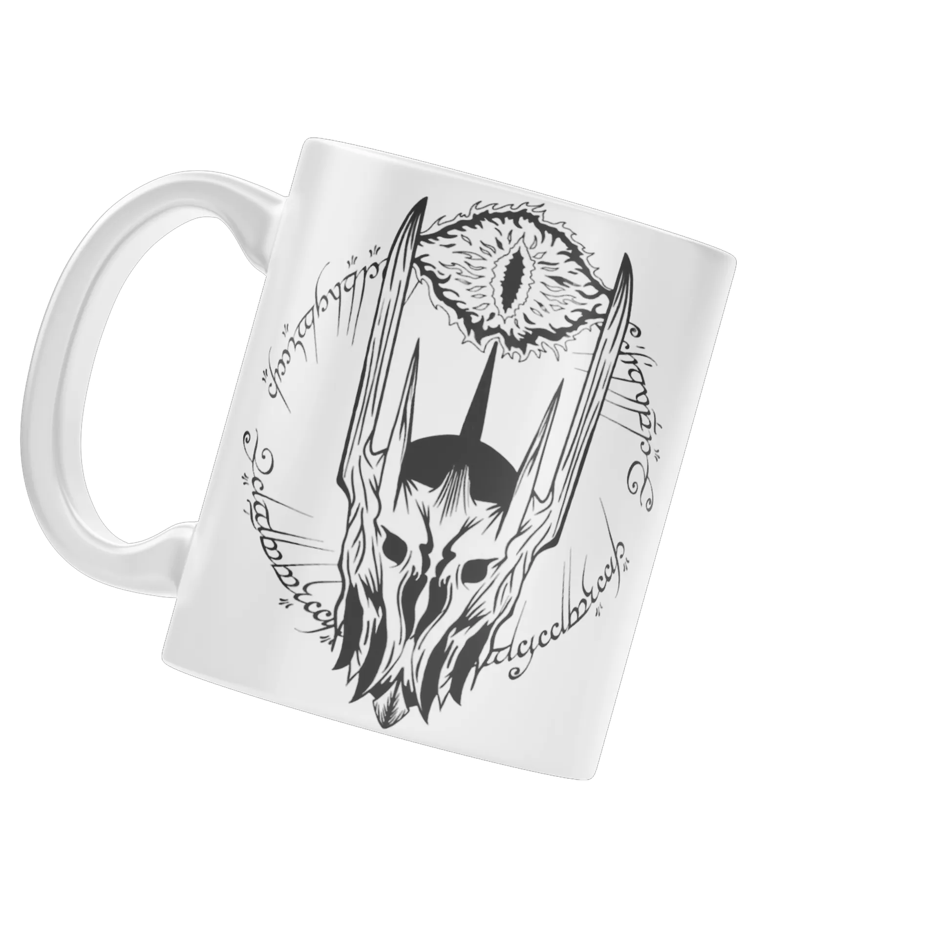 Caneca Porcelana Caveira Olho 325ml - Imagem 3