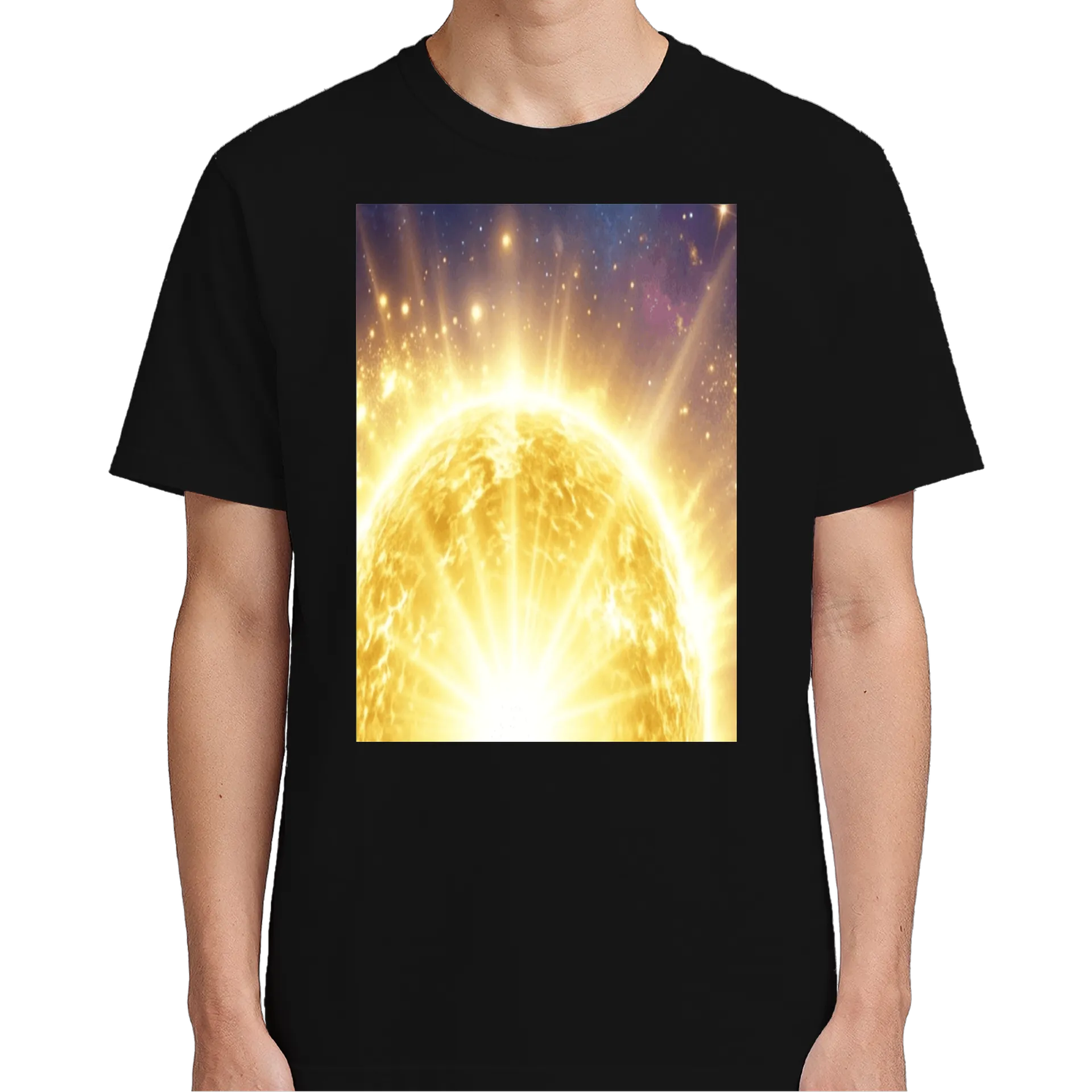 Camiseta Sol Radiante no Espaço 100% Algodão - Imagem 4