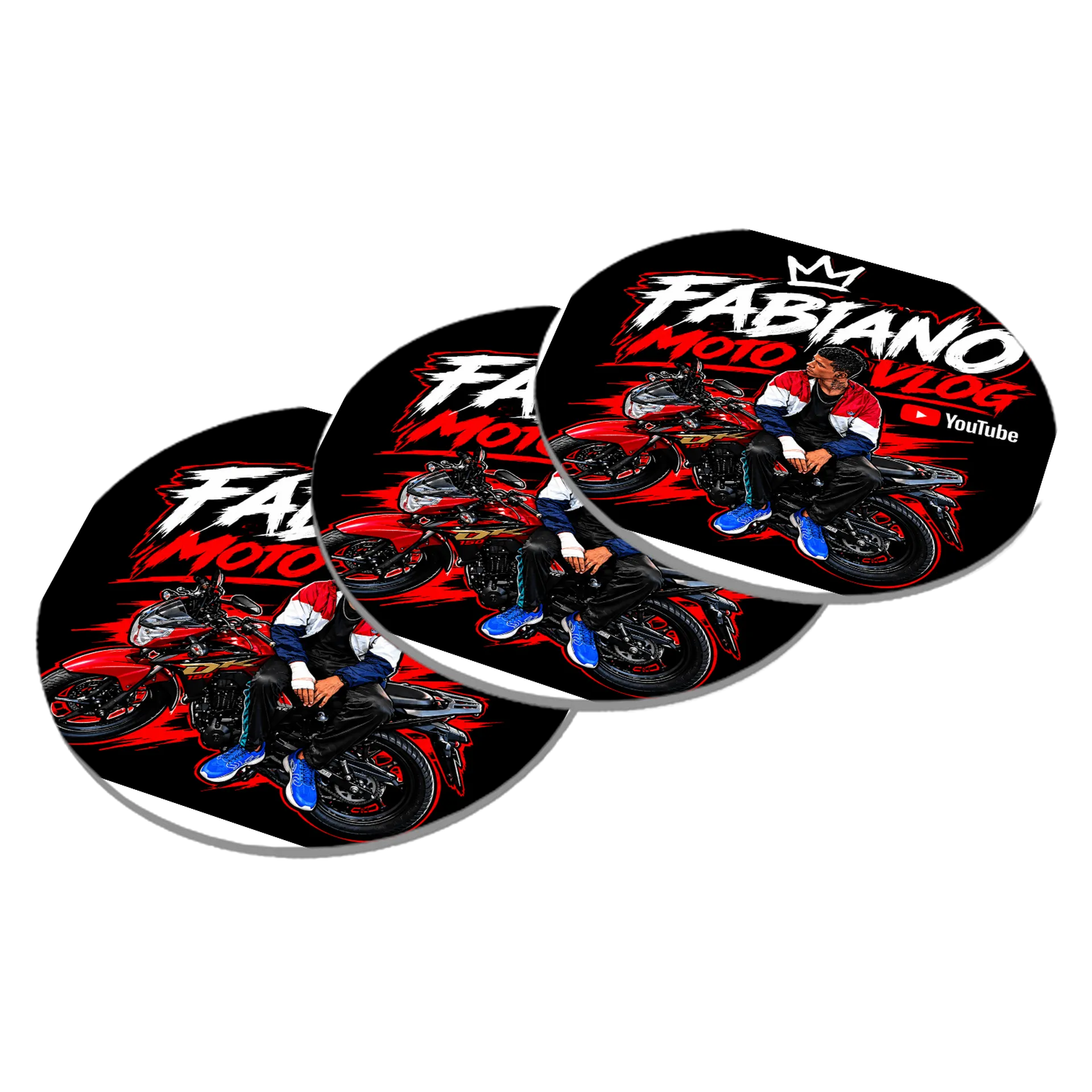 Porta-copos personalizado de fabianomotovlog — imagem 2 de 3