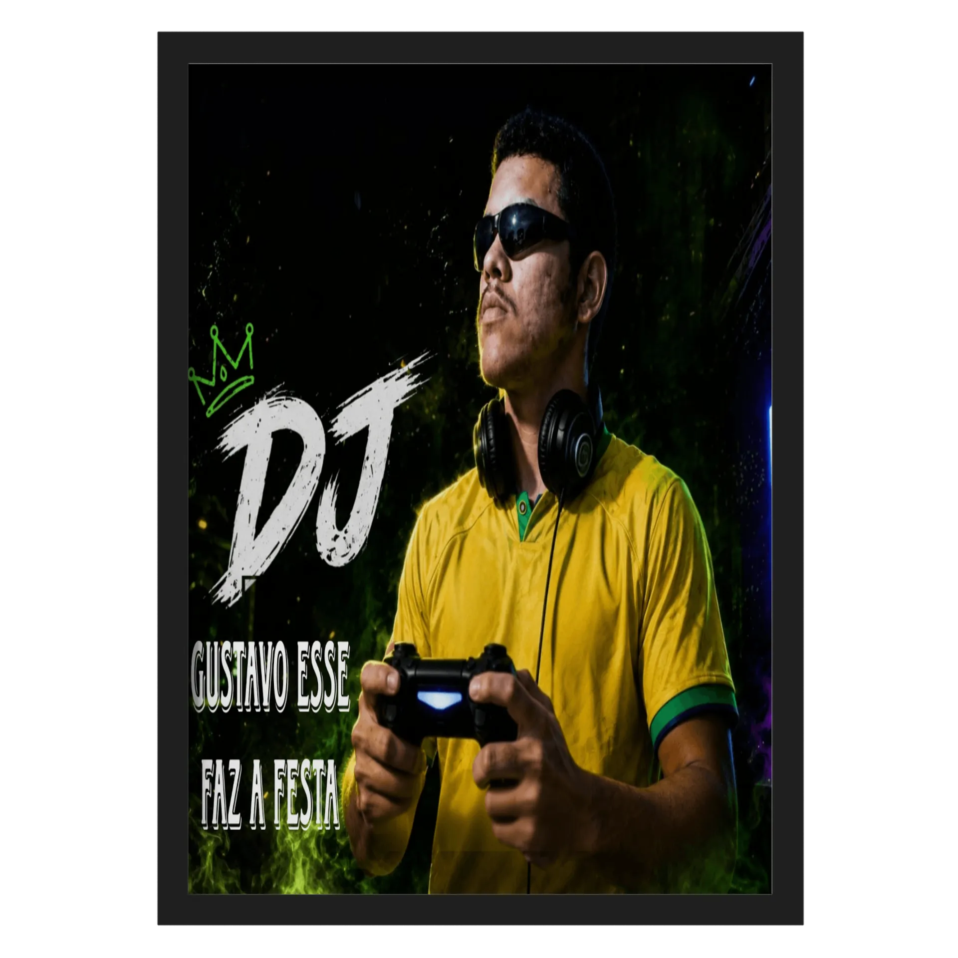 Quadro A3 personalizado Com Vidro de DJ Gustavo Esse Faz a Festa Store 🛍️ — imagem 1 de 3
