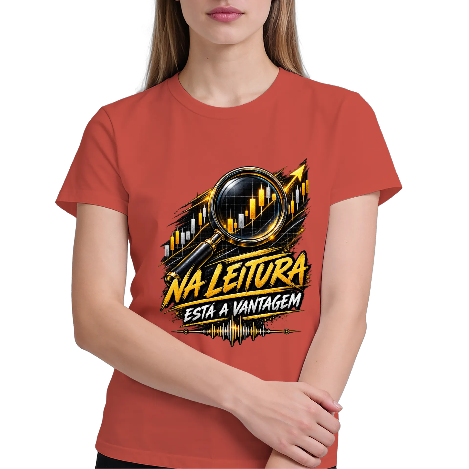 Camiseta Na Leitura Está a Vantagem 100% Algodão de UM DJ NA BOLSA — imagem 3 de 6