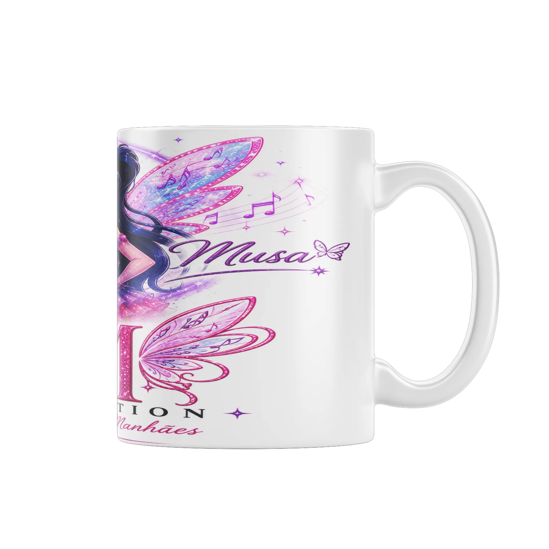 Caneca Porcelana Fada Musas 325ml - Imagem 1