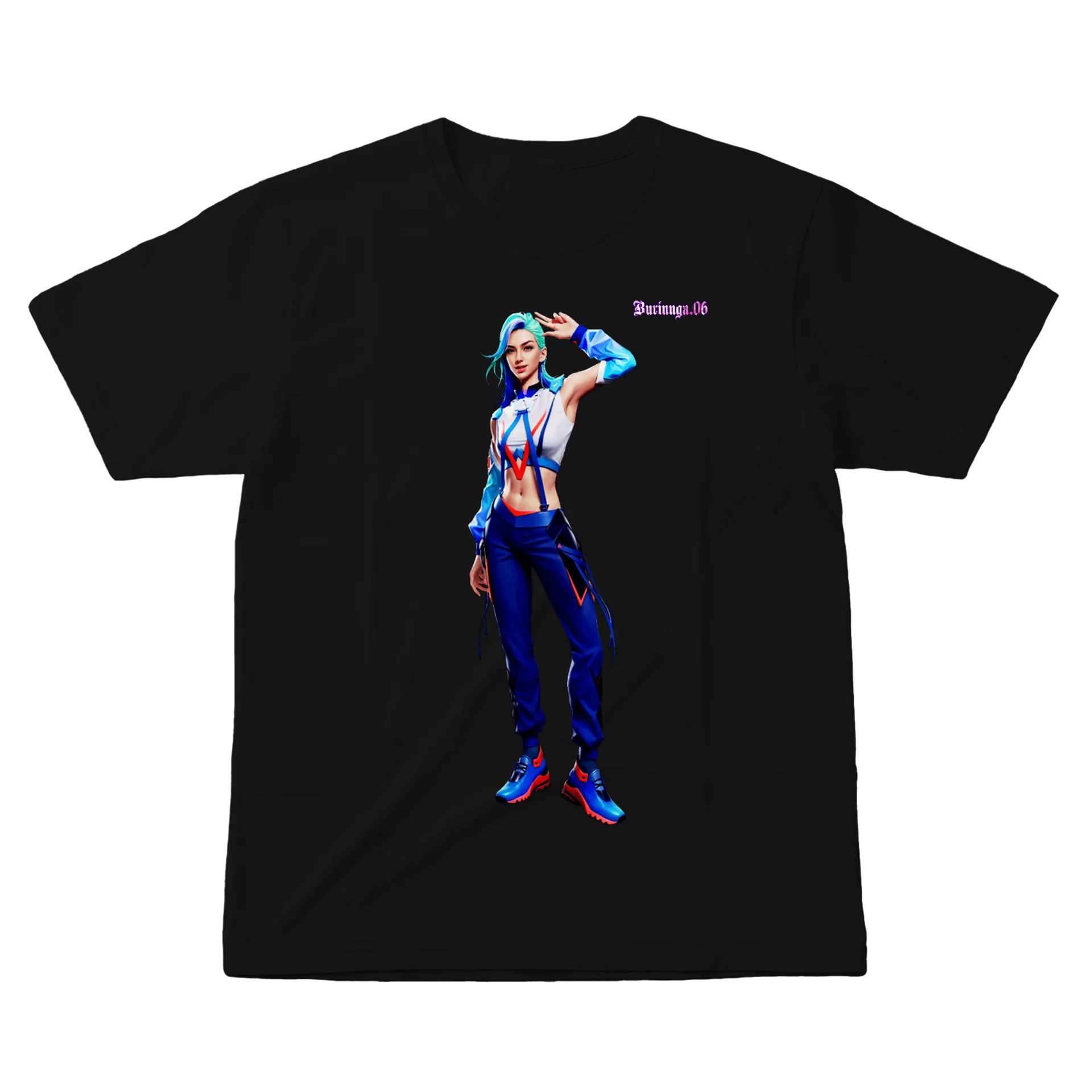 Camiseta personalizada FREE FIRE LILA - Imagem 1