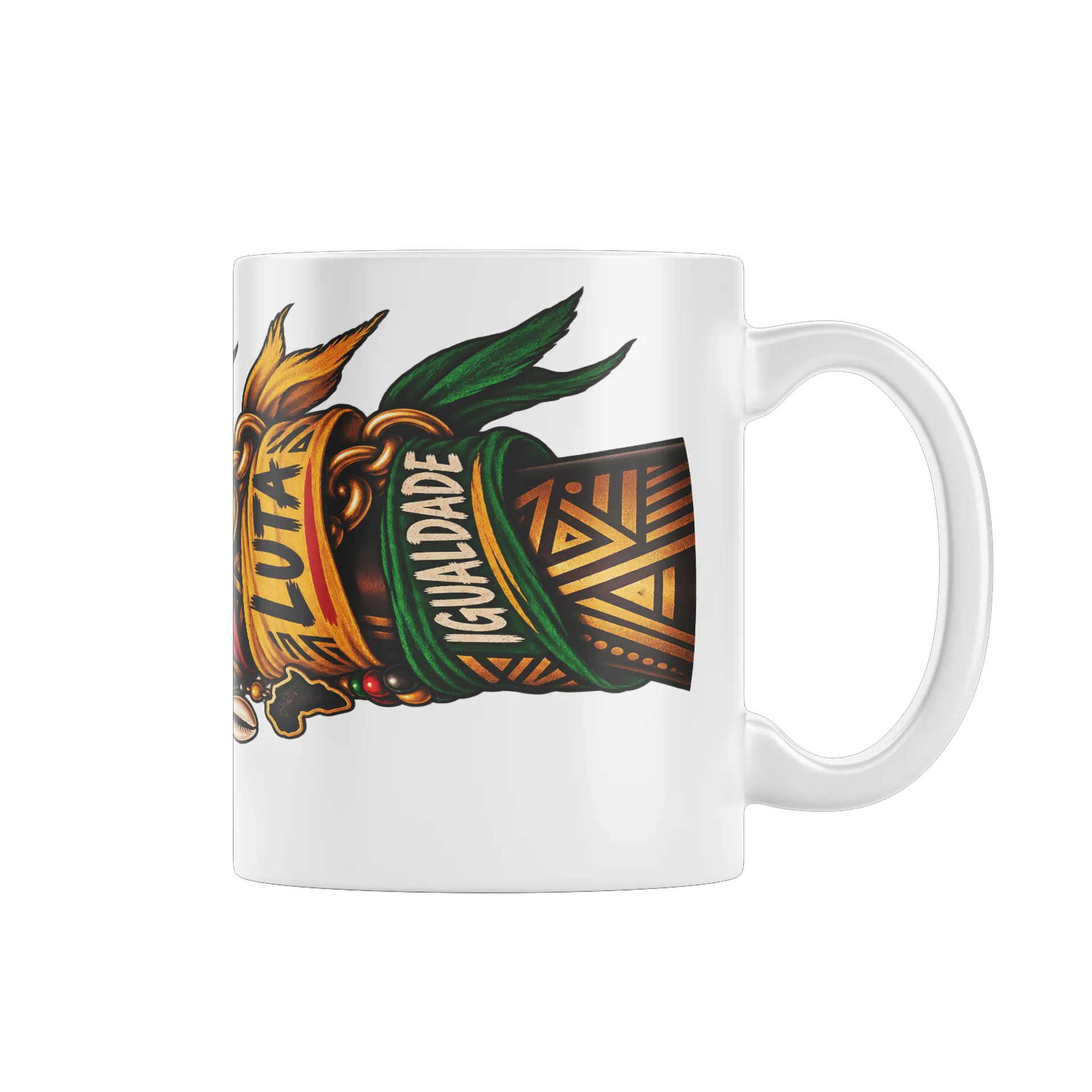 Caneca Punho com Faixas Respeito Lealdade 325ml de Abay-Omi — imagem 1 de 4