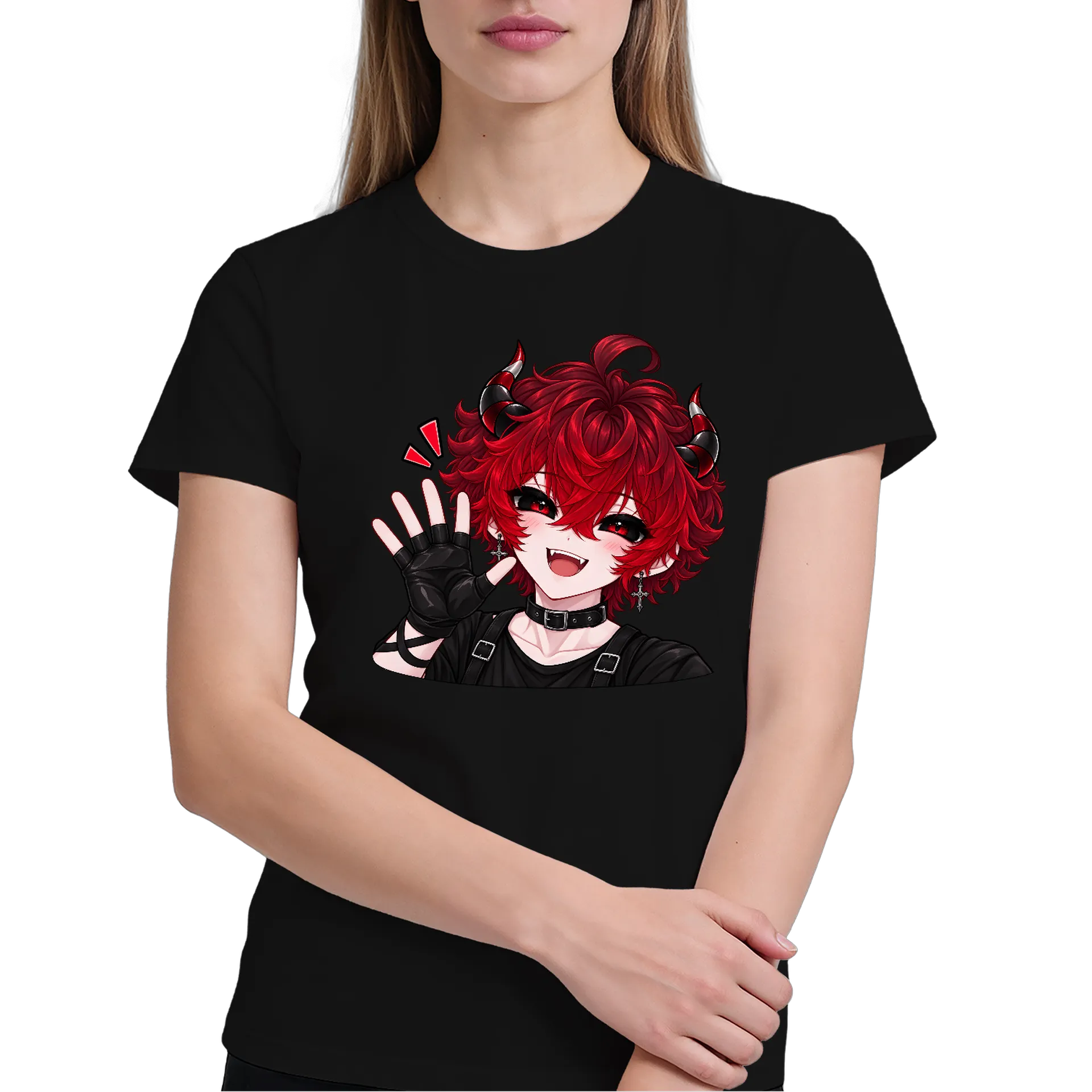 Camiseta Liebe Akuma Alegre de Liebe Akuma — imagem 3 de 6