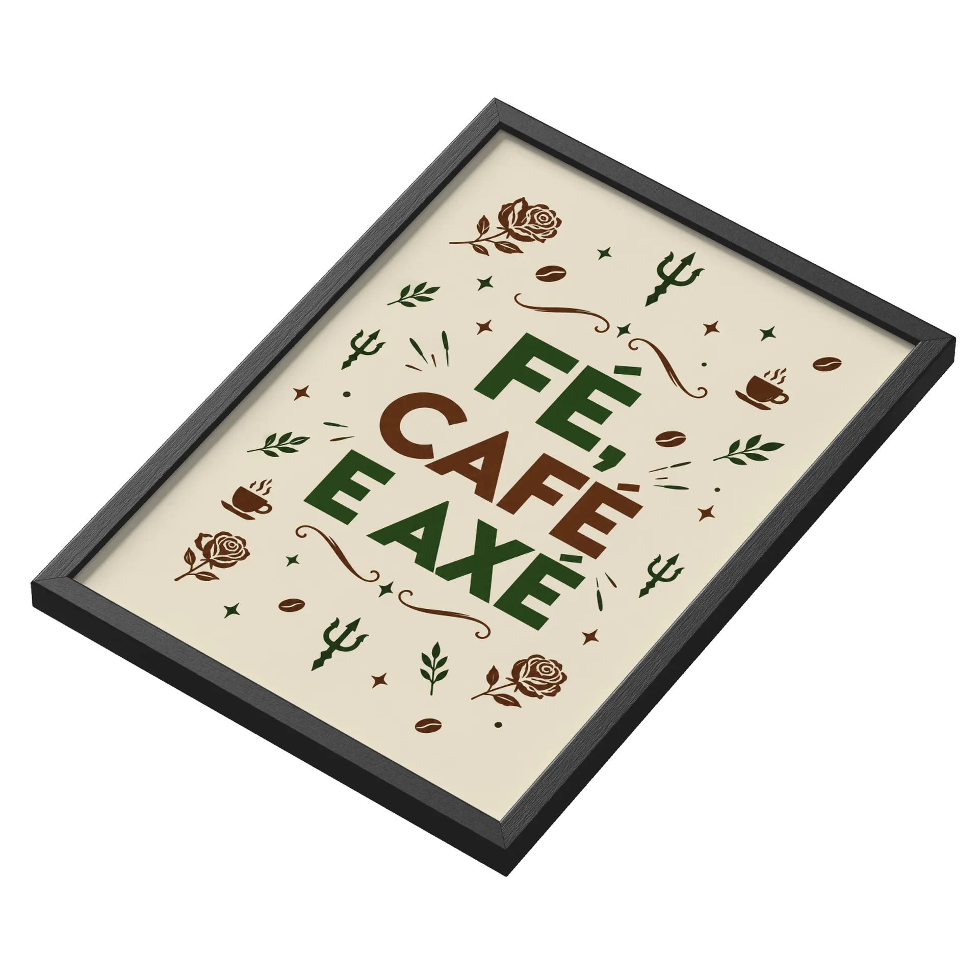 Quadro Café Estate A3 MDF e Vidro de Tem Axé Aqui 📿 — imagem 3 de 3