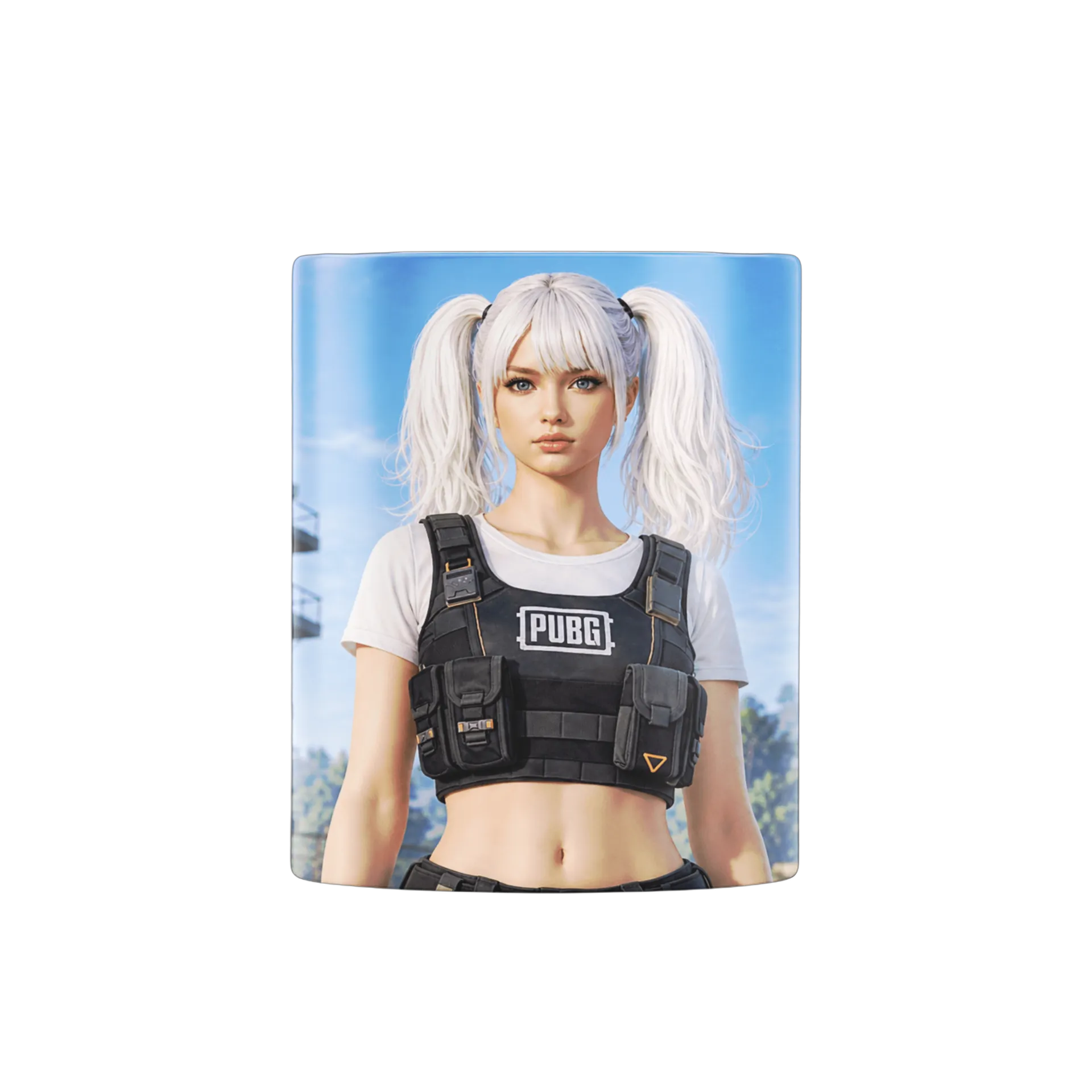 Caneca PUBG Personagem de Cabelo Branco 325ml - Imagem 2
