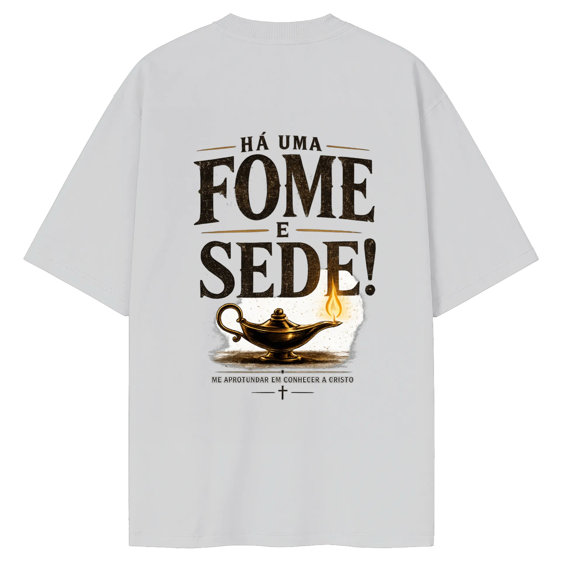 Camiseta Oversized Lâmpada Mágica e Frases 100% Algodão de TIAGO SANTOS