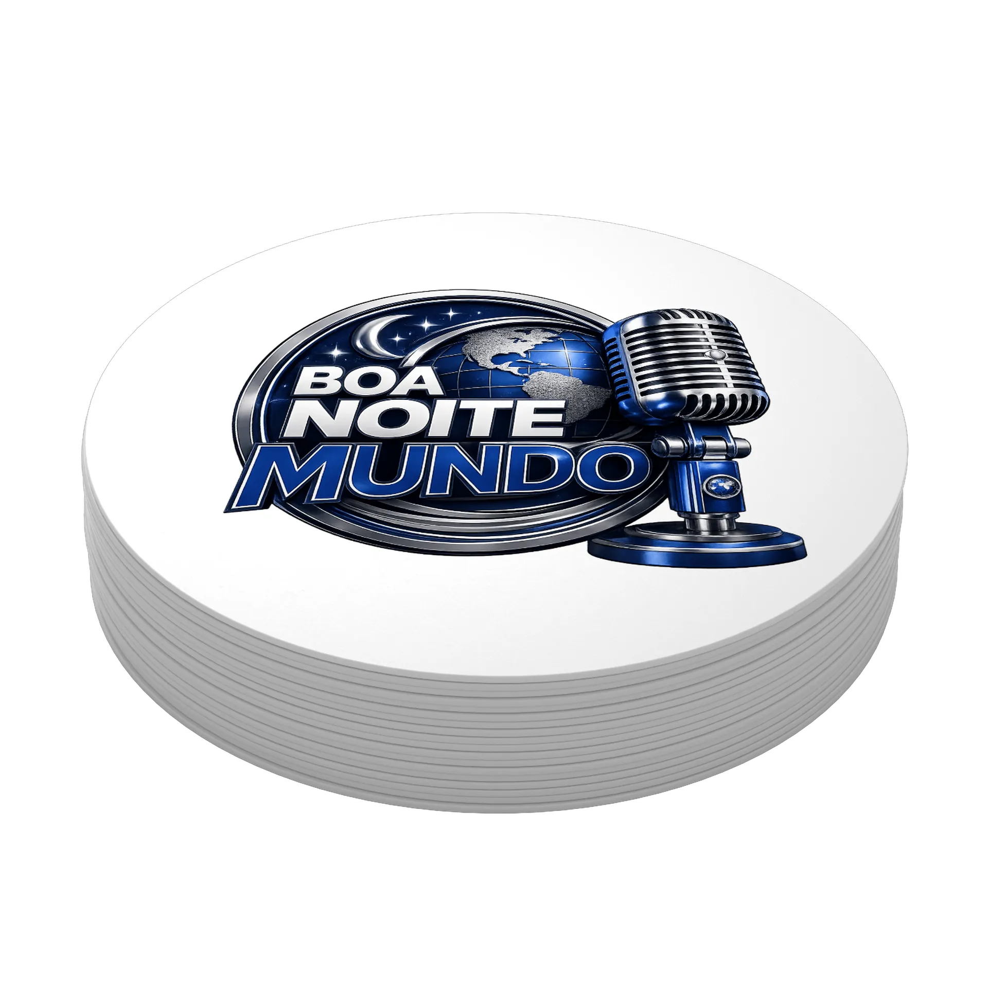 Porta-copos personalizado de Boa Noite Mundo — imagem 3 de 3