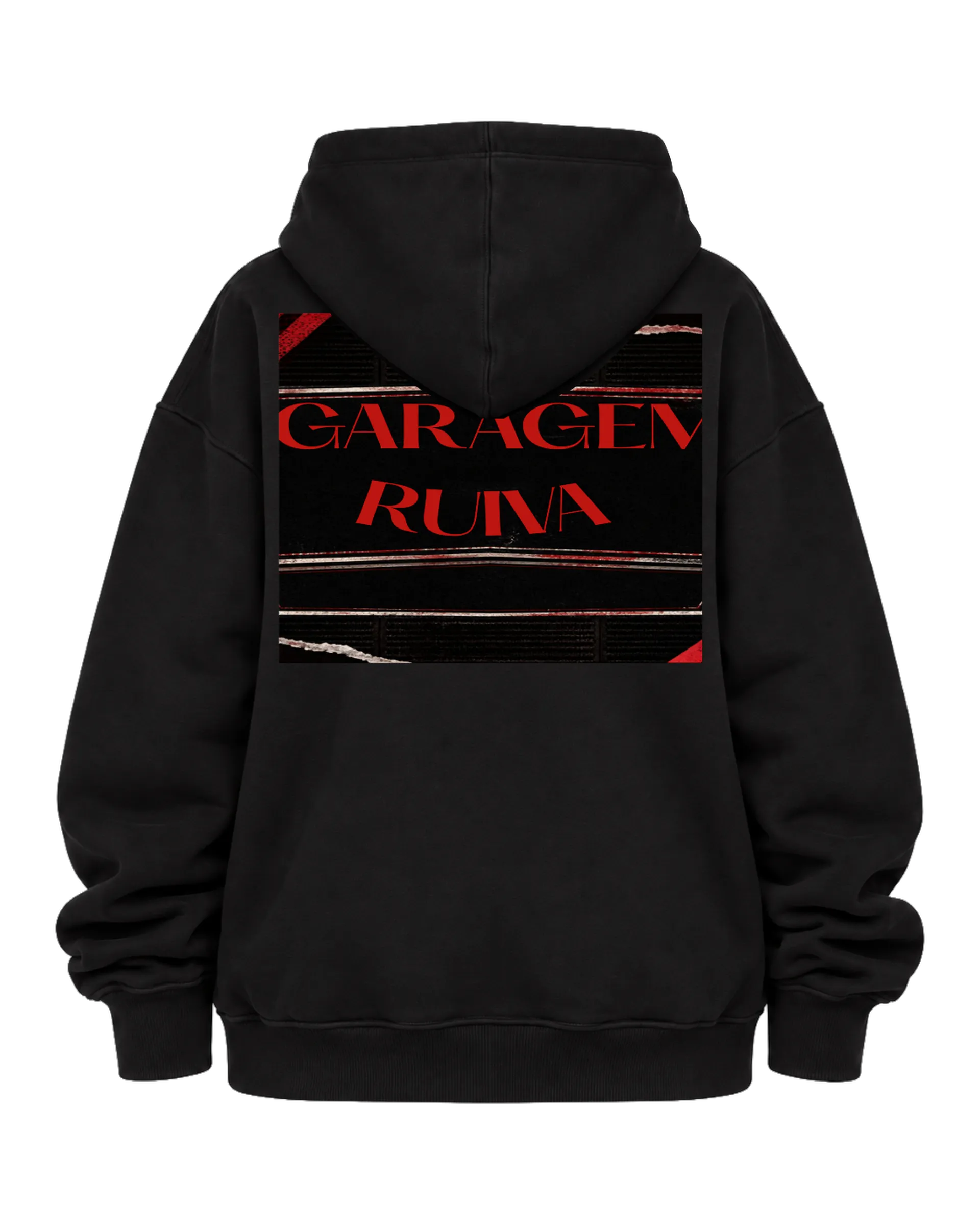 Blusa Moletom Canguru Estampa Gótica de Lábios e Garagem - Imagem 6