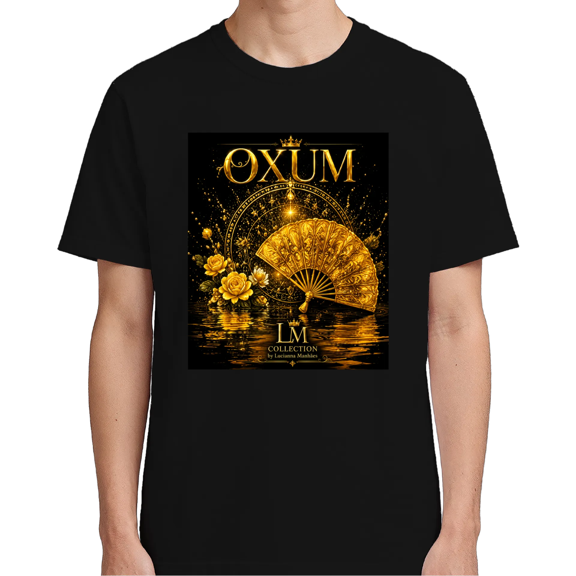 Camiseta leque da Oxum 100% Algodão - Imagem 5