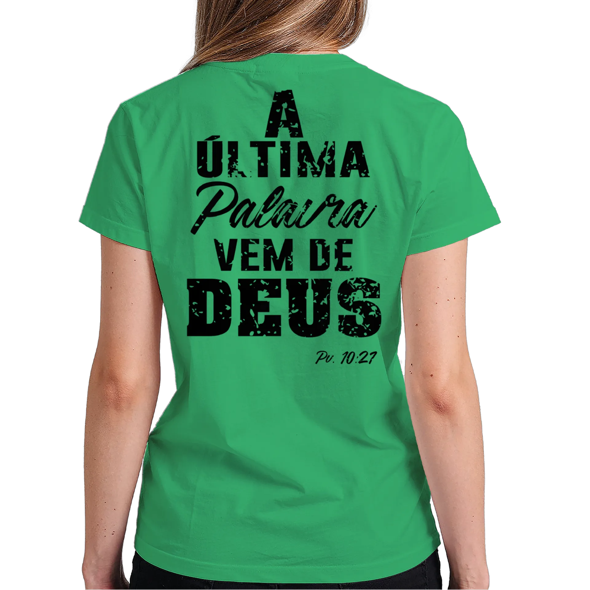 Camiseta A Última Palavra Vem de Deus100% Algodão - Imagem 4
