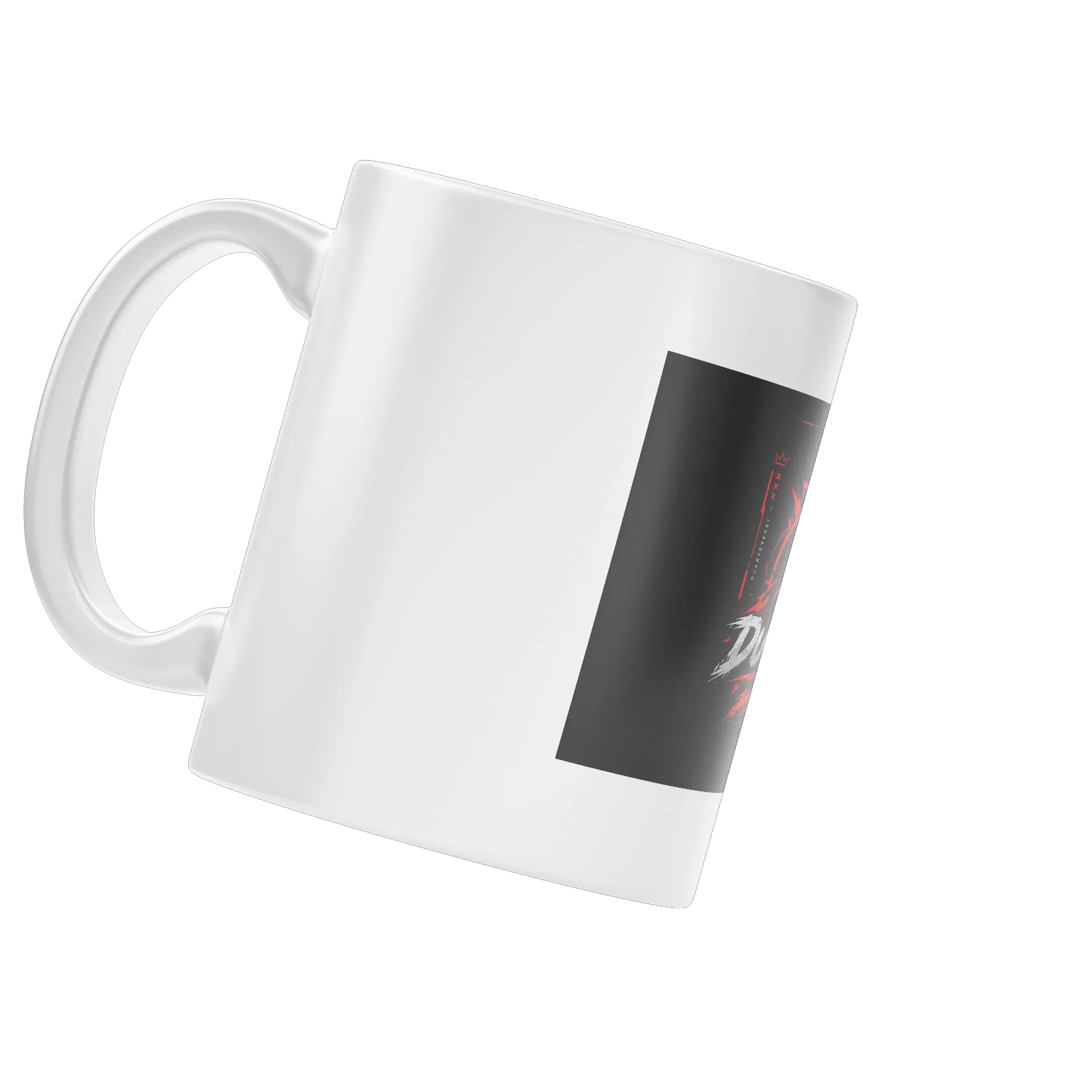 Caneca Porcelana Genshin Arco Estampa Vermelho Preto 325ml de Guilherme Duarte  — imagem 3 de 4