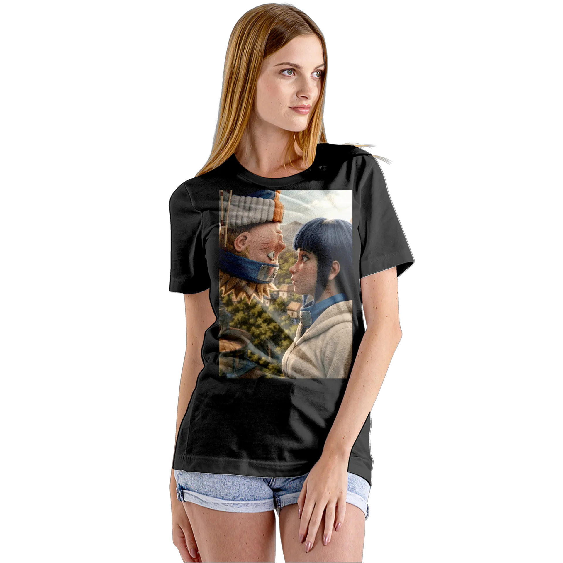 Camiseta Babylook Naruto e Hinata Anime 100% Algodão - Imagem 5