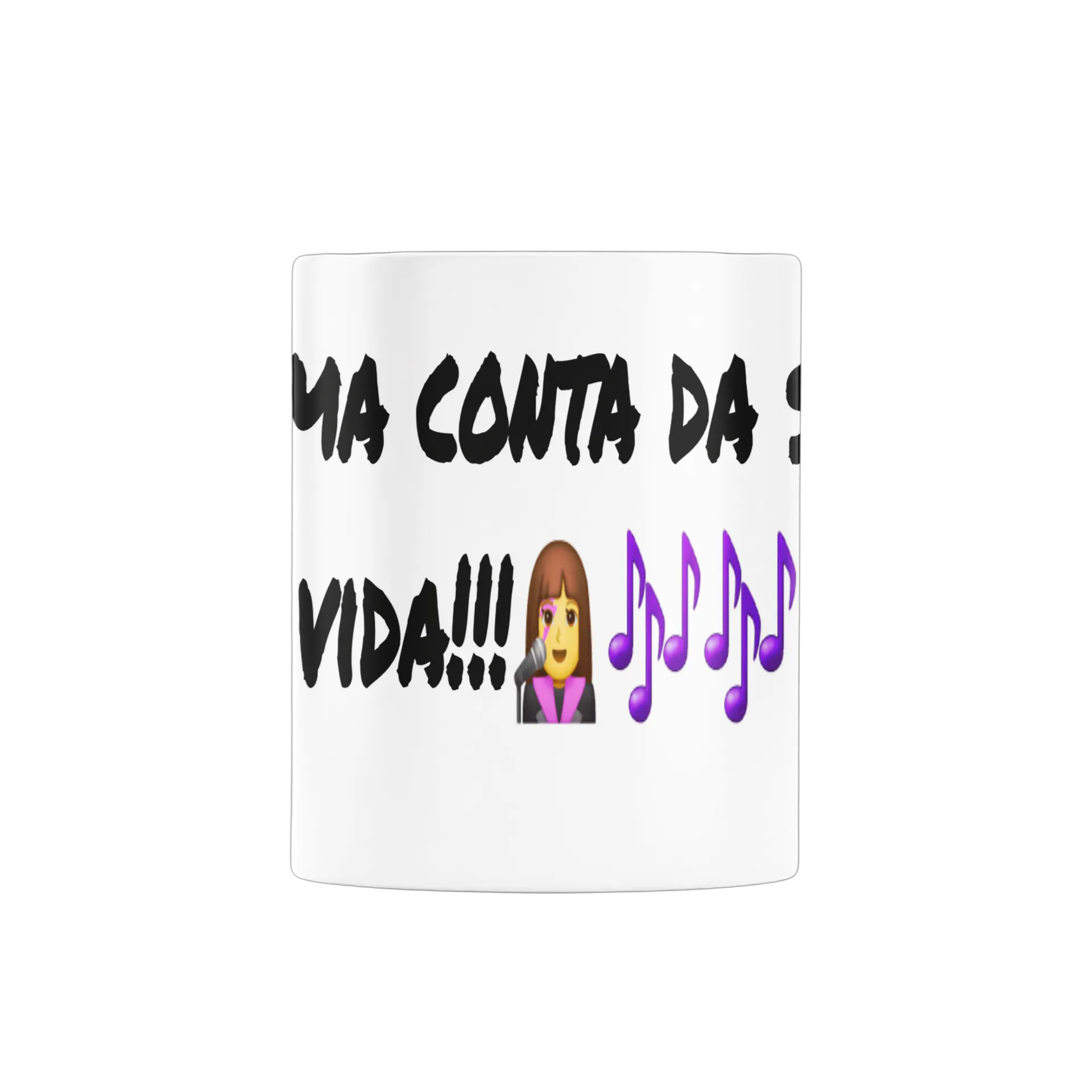Caneca Porcelana Música Vocal Mulher 325ml - Imagem 3