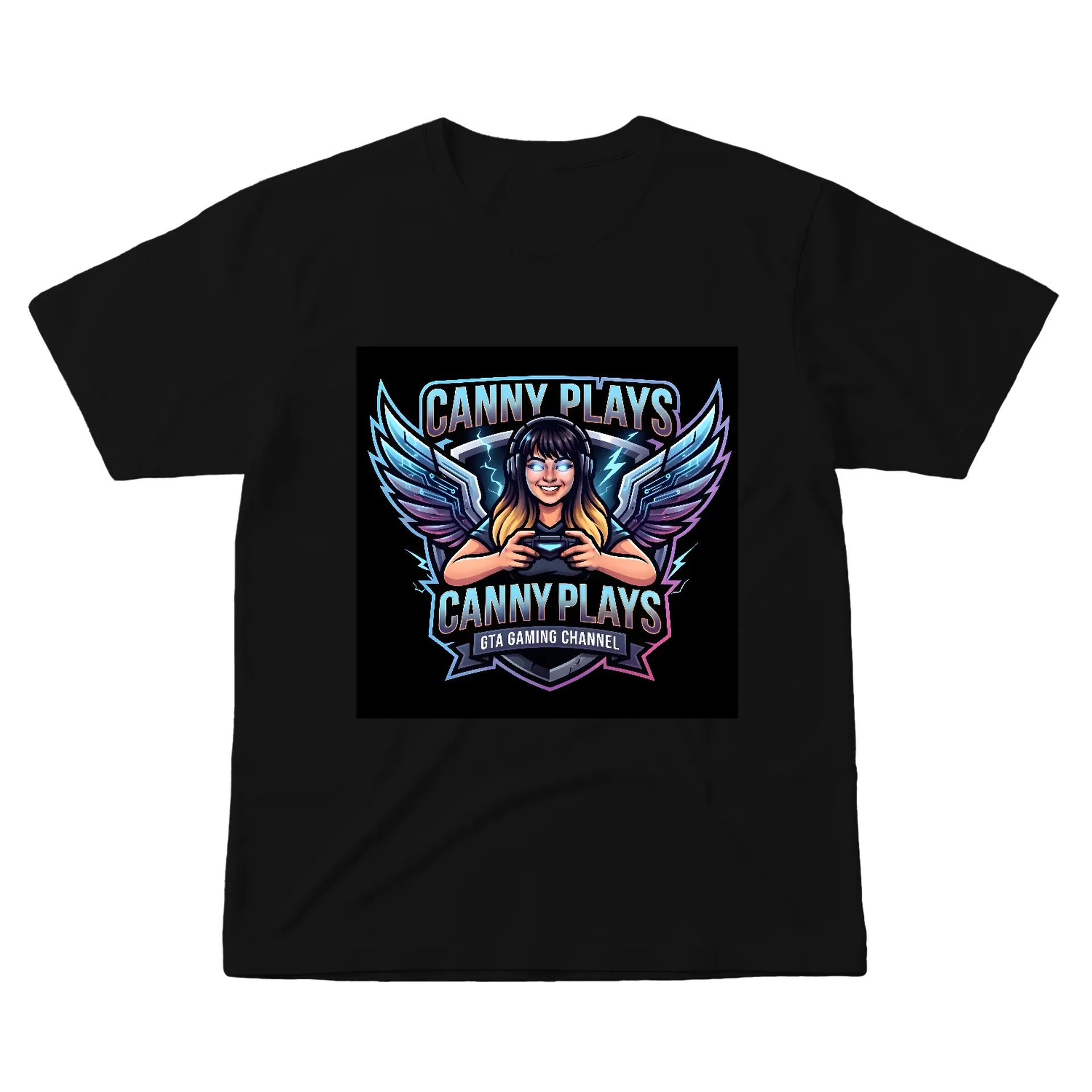 Camiseta Canny Plays Logo Gamer 100% Algodão - Imagem 1