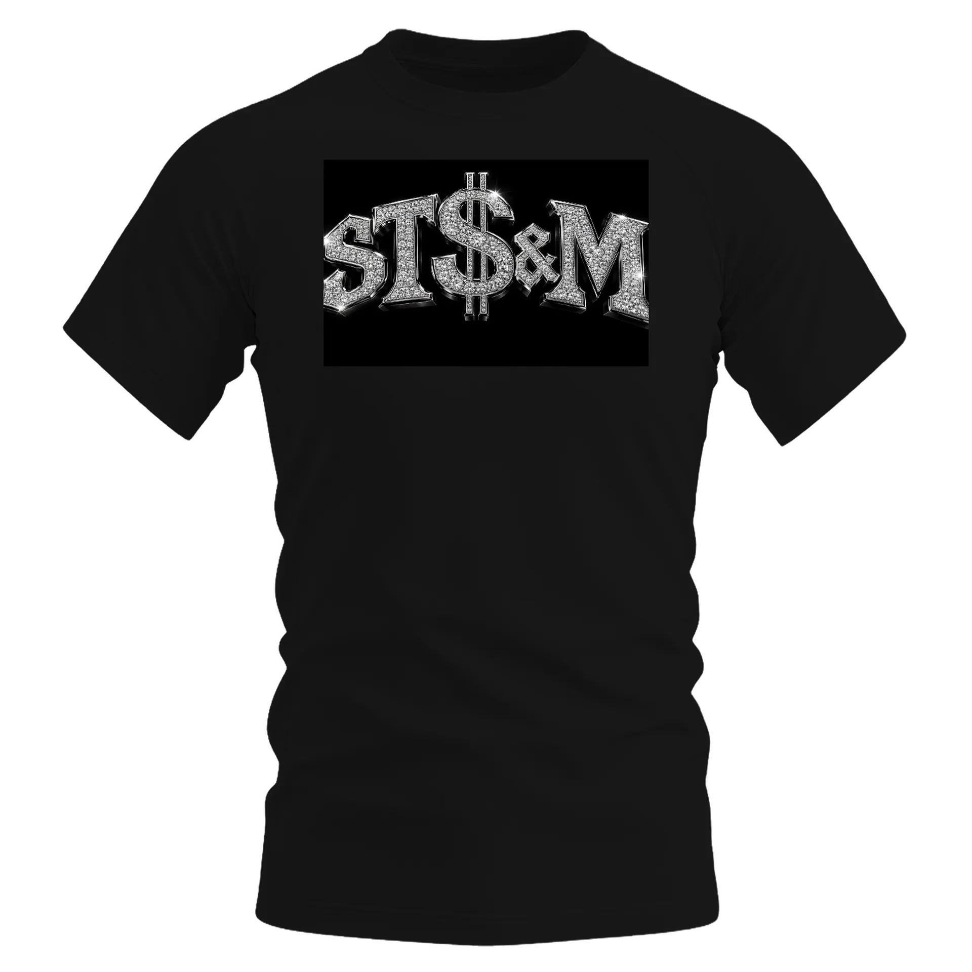 Camiseta Dry Fit Estampa Tipográfica de Diamantes - Imagem 1