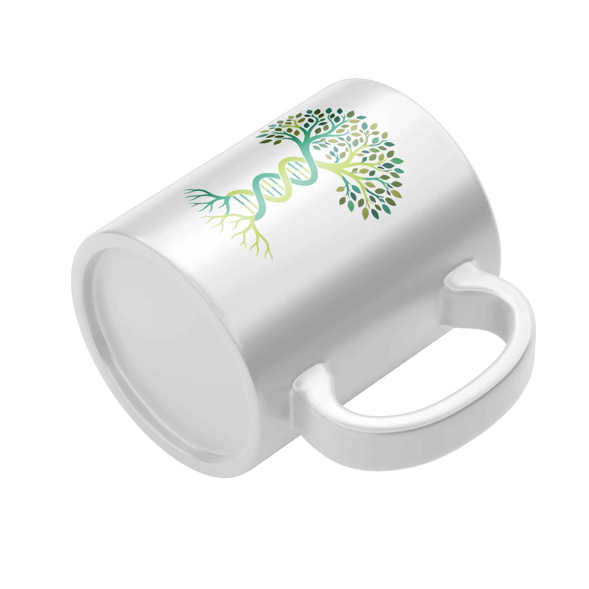 Caneca Porcelana Árvore fita de DNA 325ml - Imagem 4