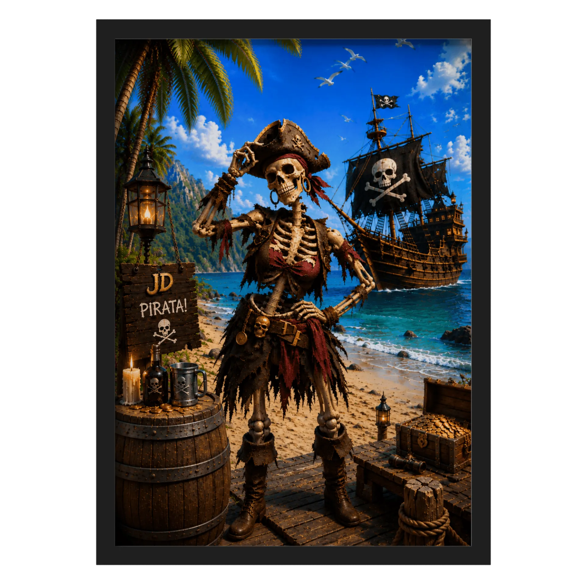 Quadro A3 personalizado Com Vidro - Imagem 1