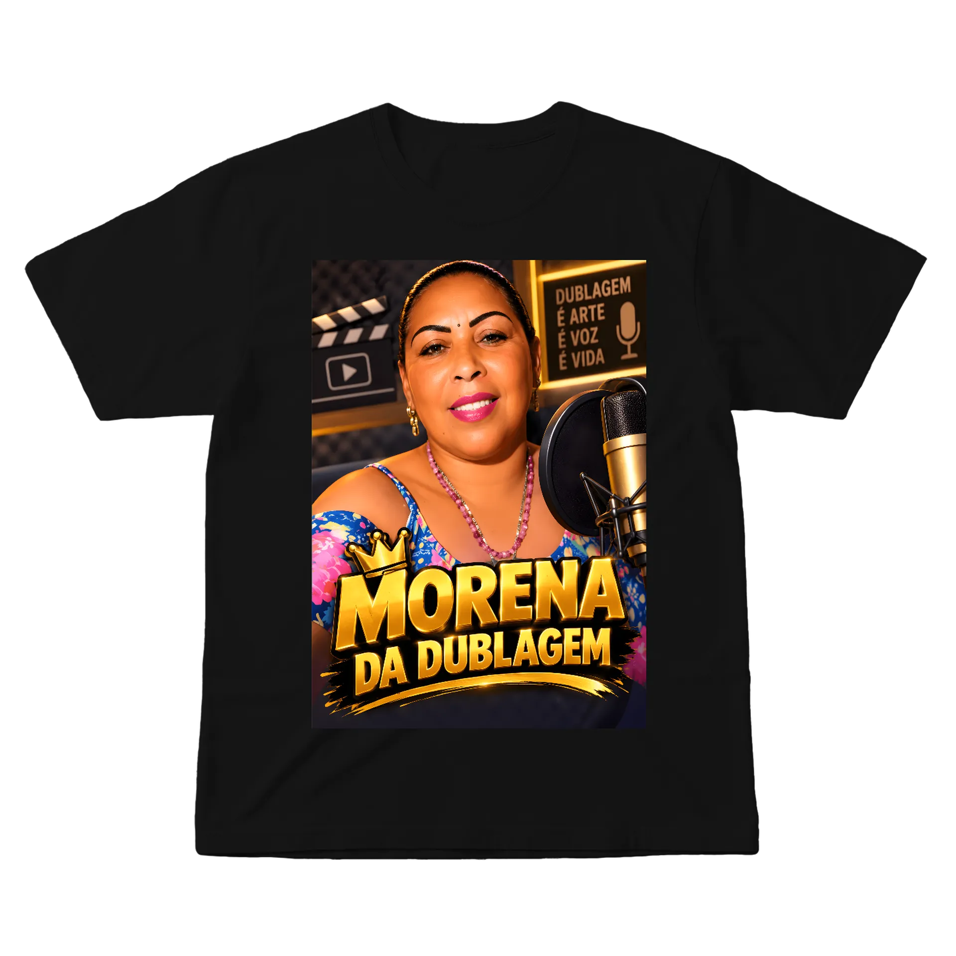 Camiseta personalizada "Morena da Dublagem " - Imagem 1