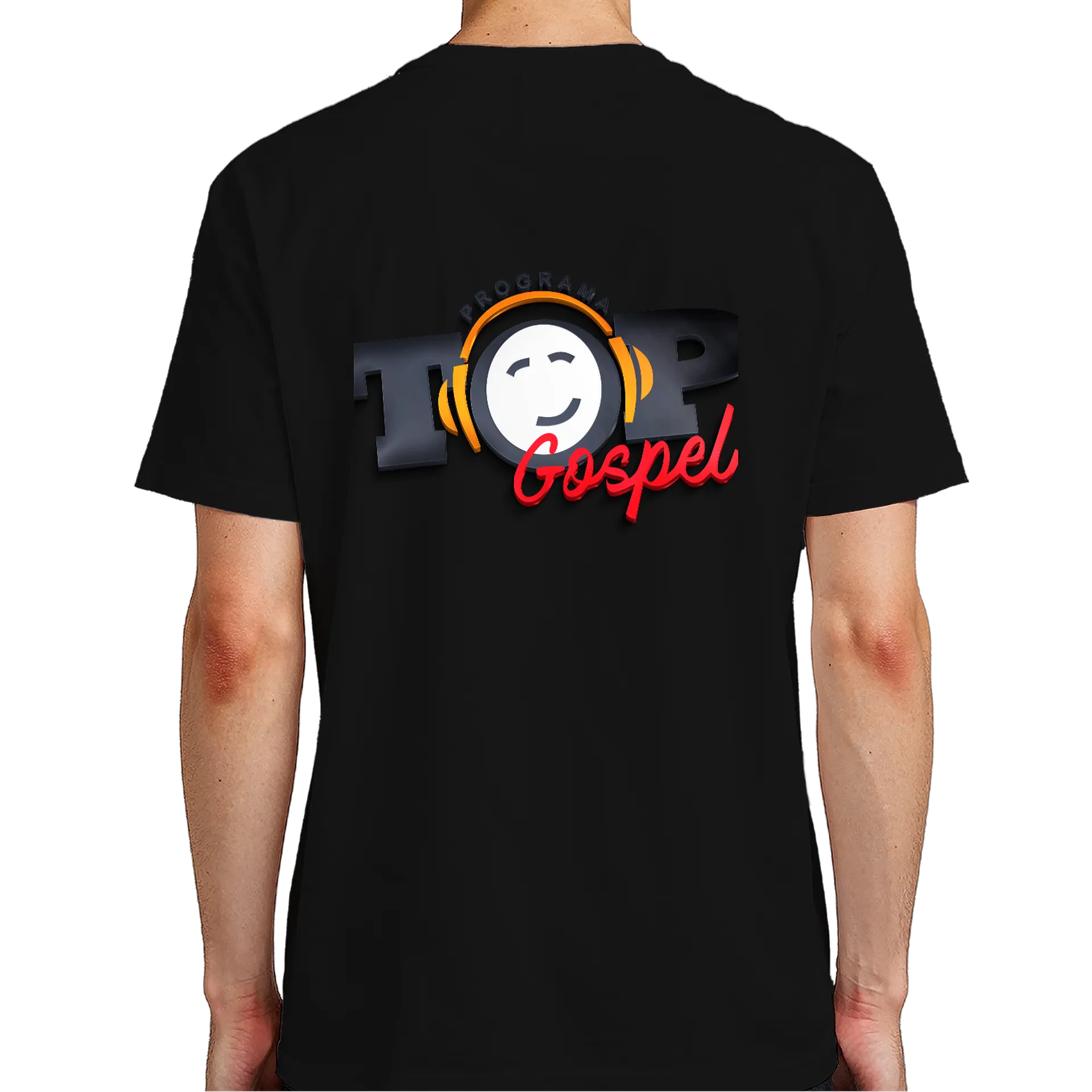 Camiseta do programa top gospel 100% Algodão Preto - Imagem 7