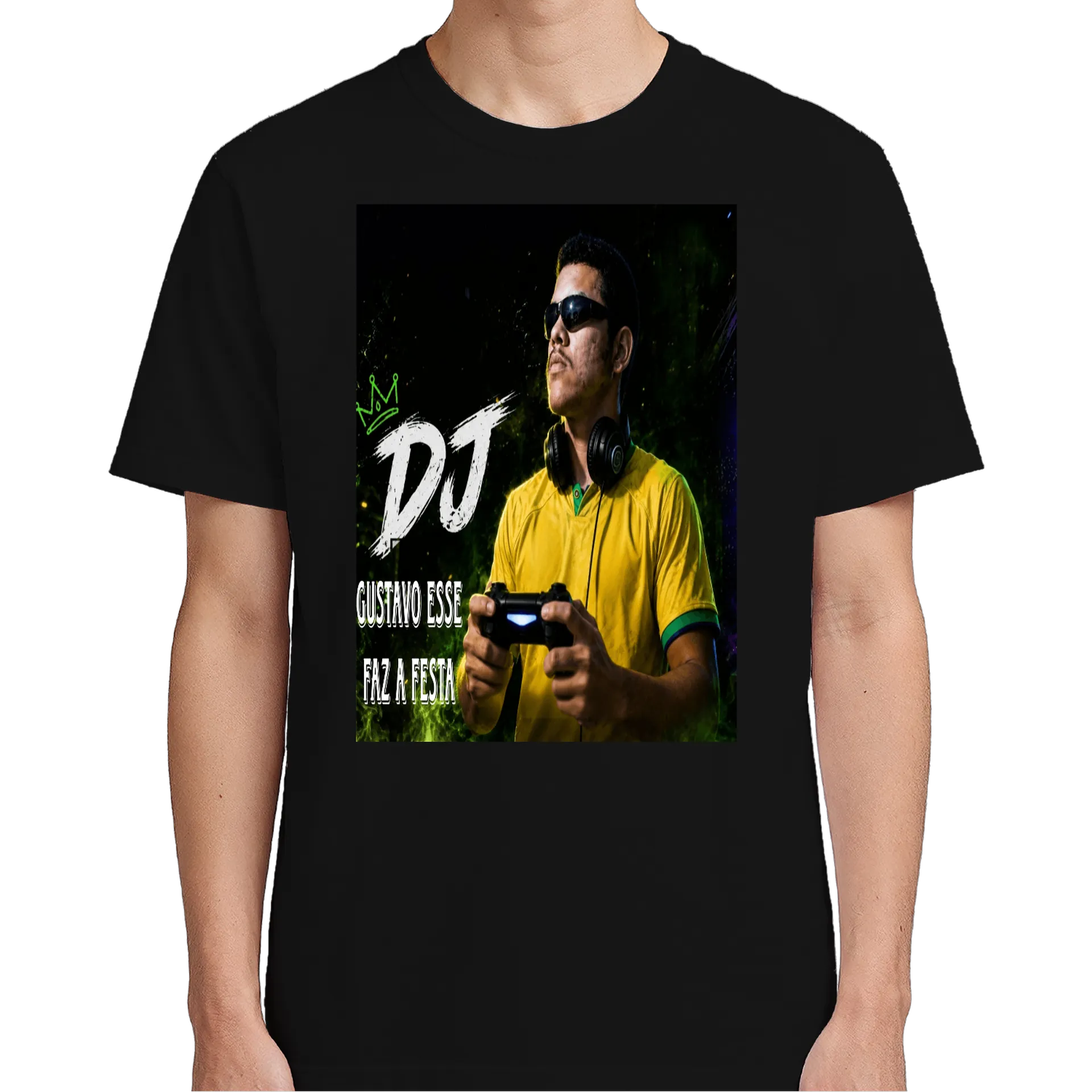 Camiseta personalizada de DJ Gustavo Esse Faz a Festa Store 🛍️ — imagem 4 de 6