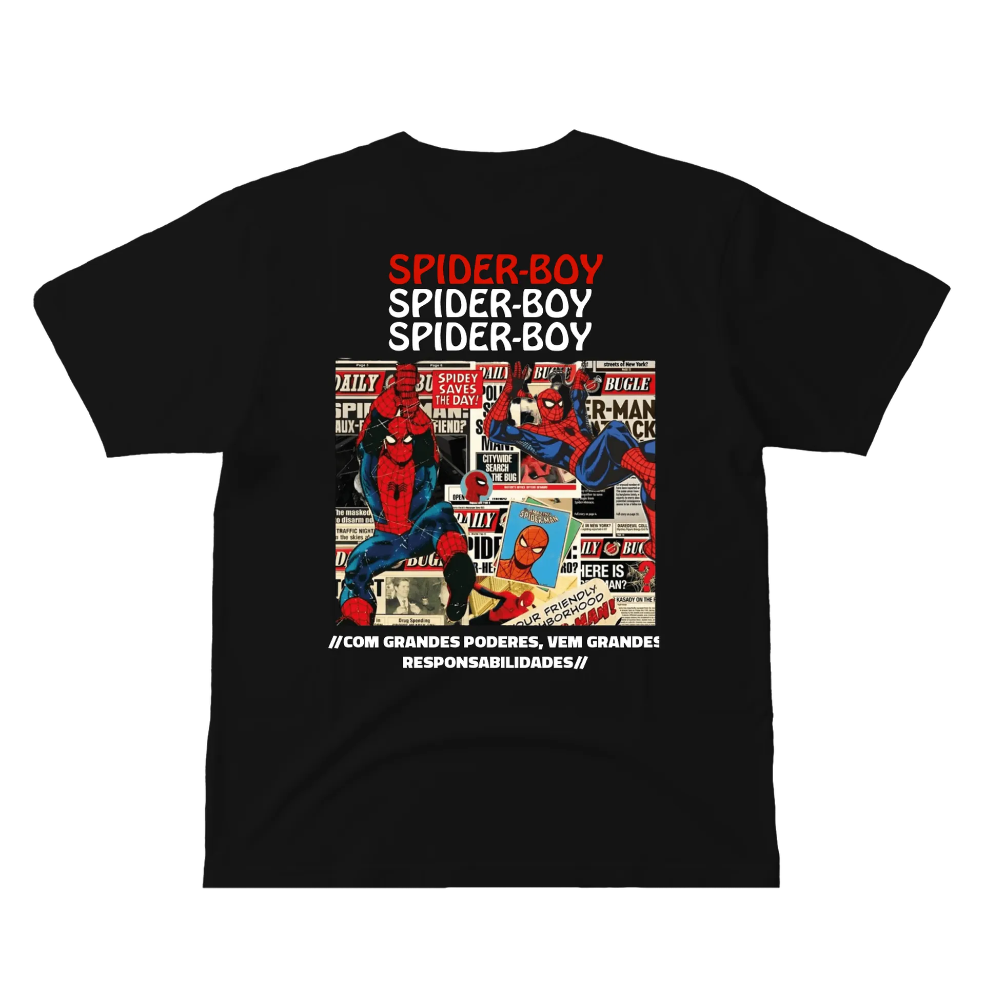 Camiseta Spider-Boy Estampa Quadrinhos - Imagem 3
