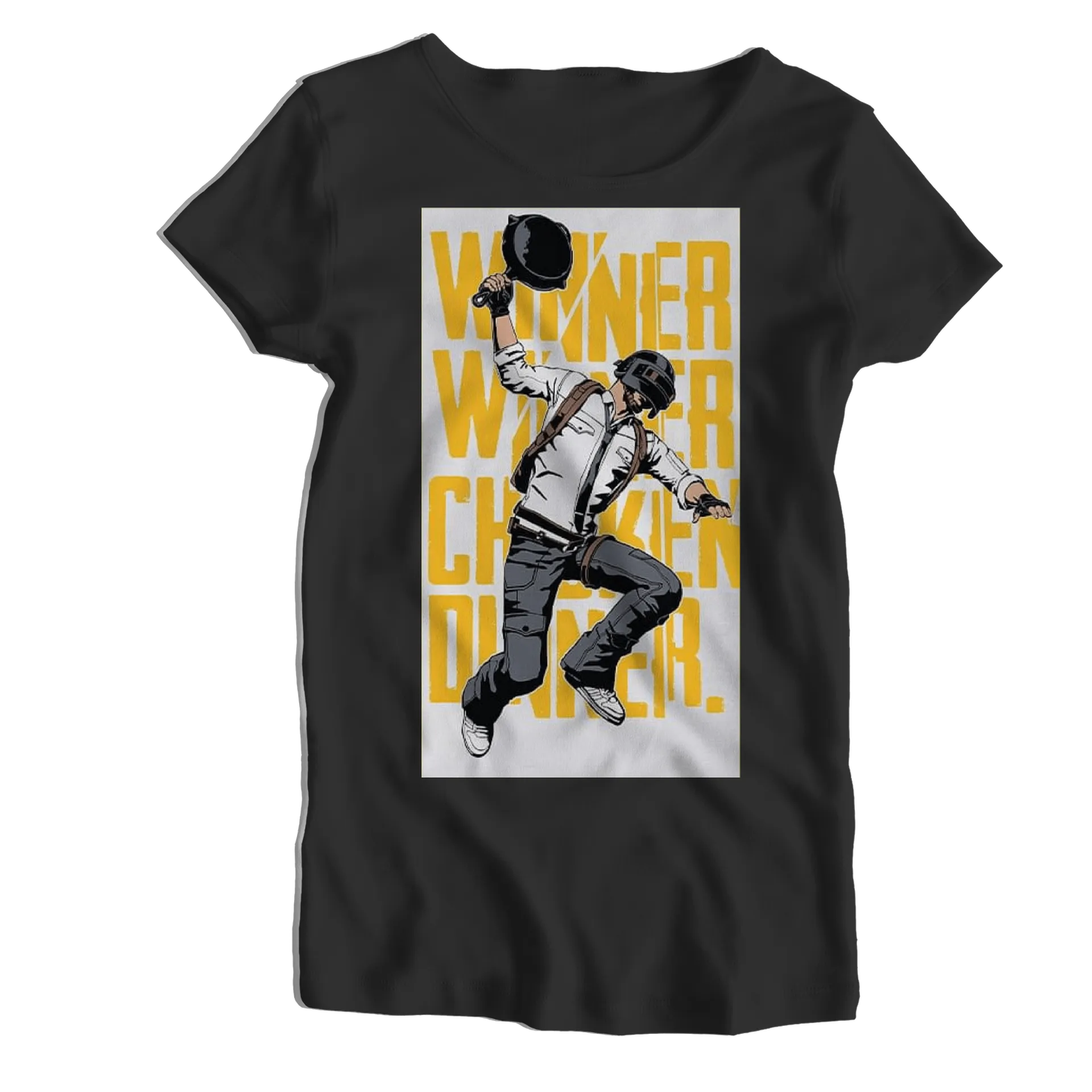 Camiseta Babylook Personagem com Frigideira Estilo Cartoon - Imagem 1
