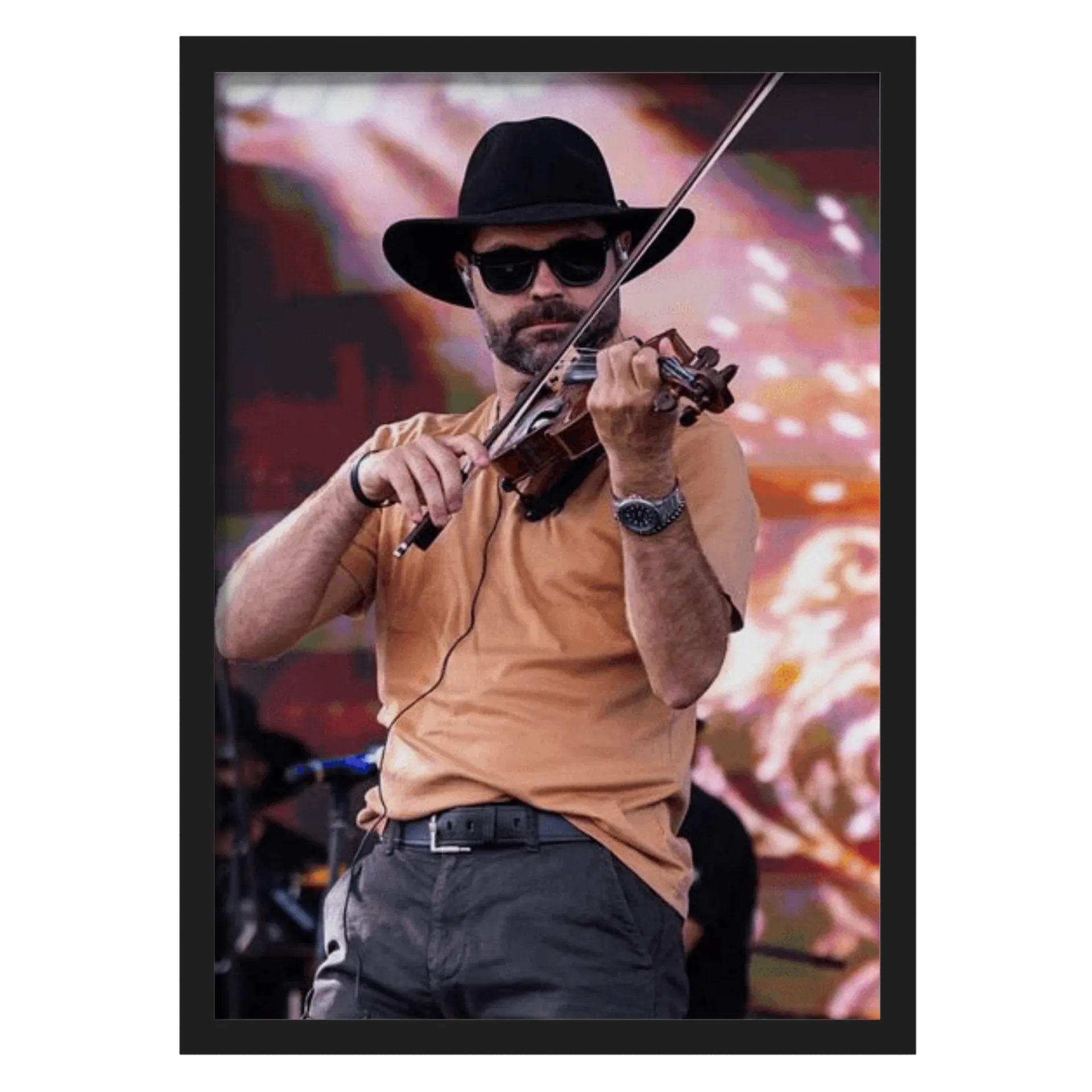 Quadro A3 personalizado Com Vidro - Violinista Barretos - Imagem 1