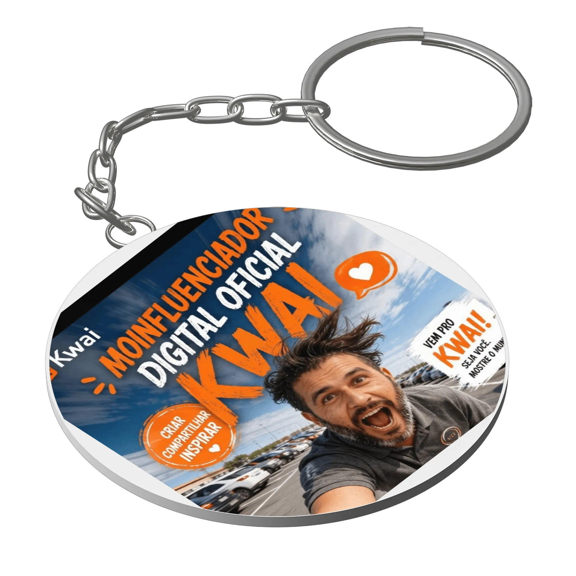 Chaveiro personalizado de moinfruenciadordigitaloficial  — imagem 1 de 3