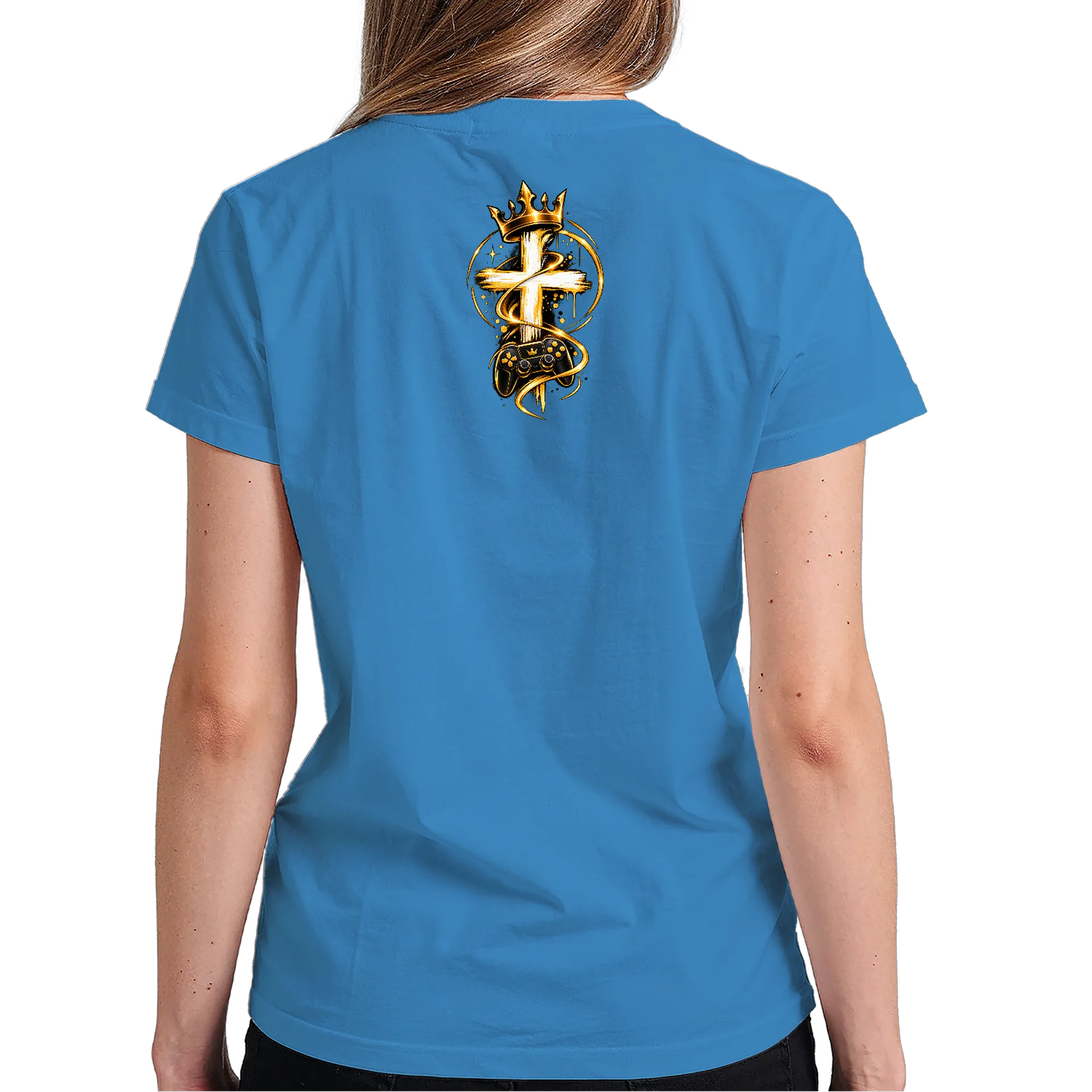 Camiseta Estampa Tipográfica 'Deus é a Minha Gameplay' de LivesDoPapai — imagem 5 de 6