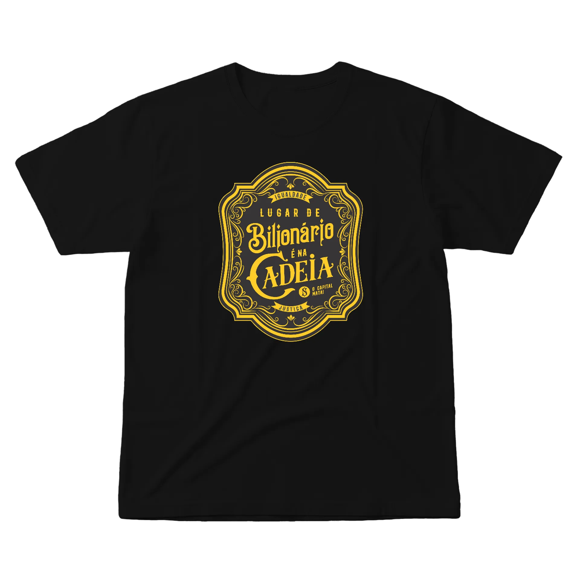 Camiseta Lugar de Bilionário 100% Algodão - Imagem 1