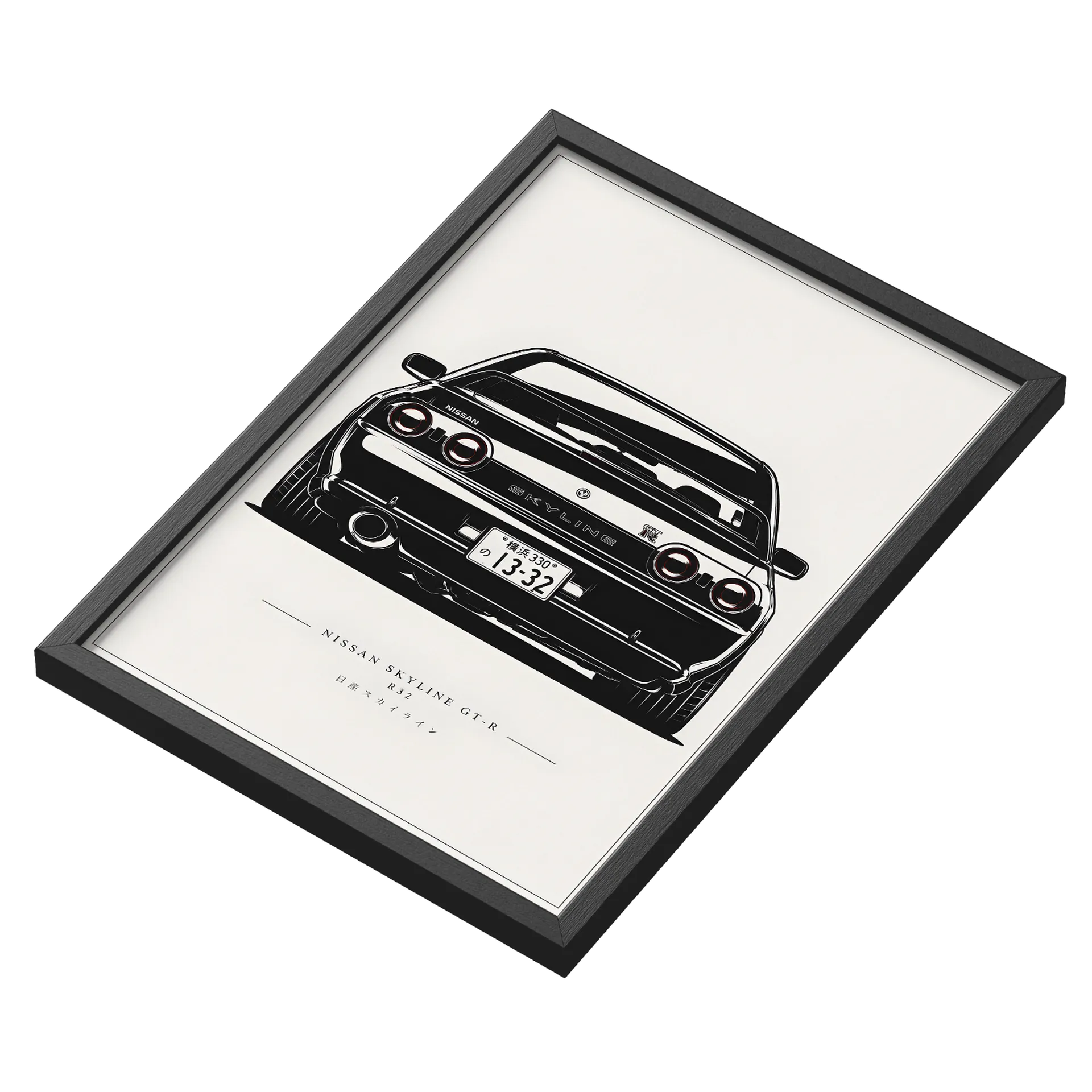 Quadro Skyline R32 A3 Com Vidro - Imagem 3