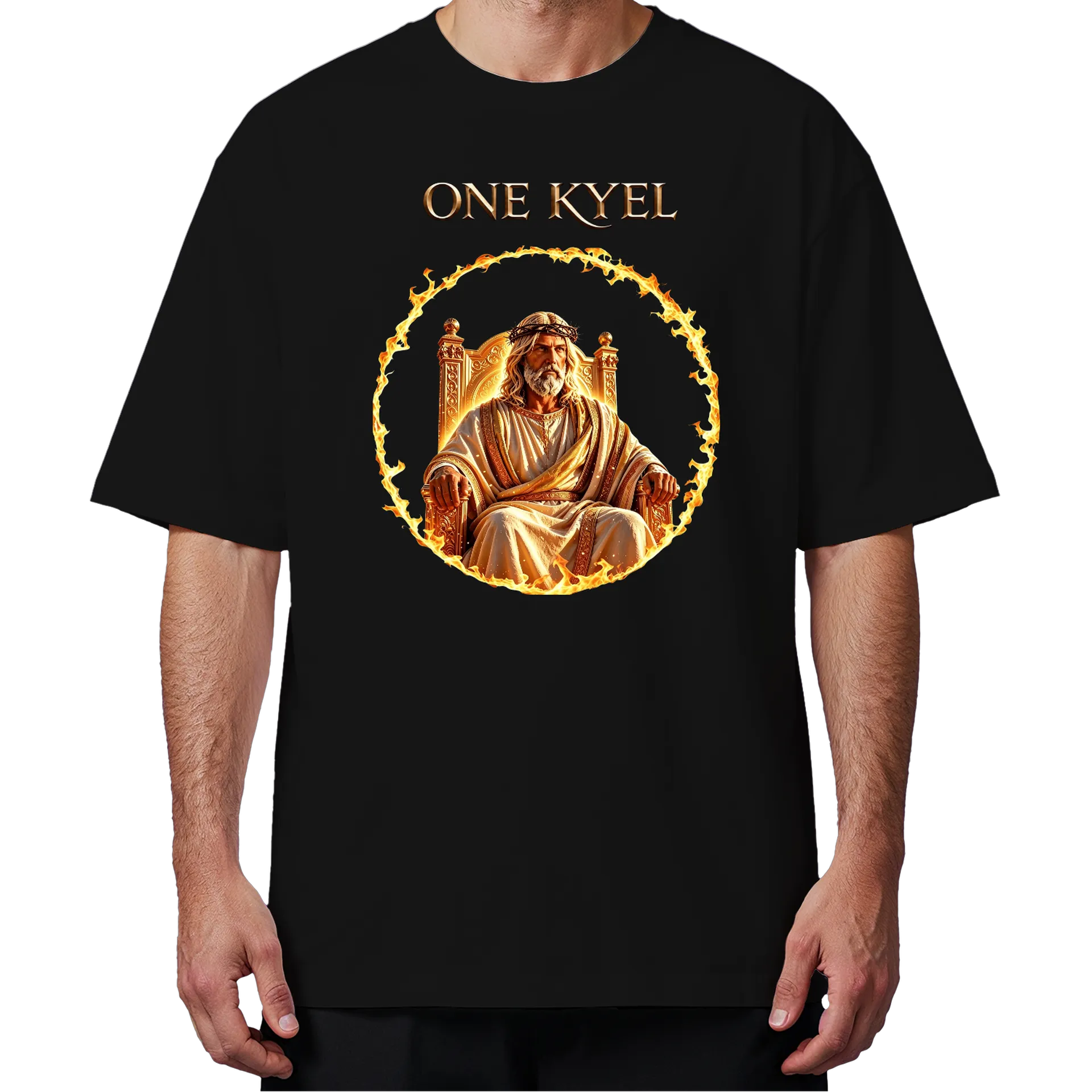 Camiseta Oversized Estampa Logotipo One Kyel 100% Algodão de One Kyel — imagem 4 de 6