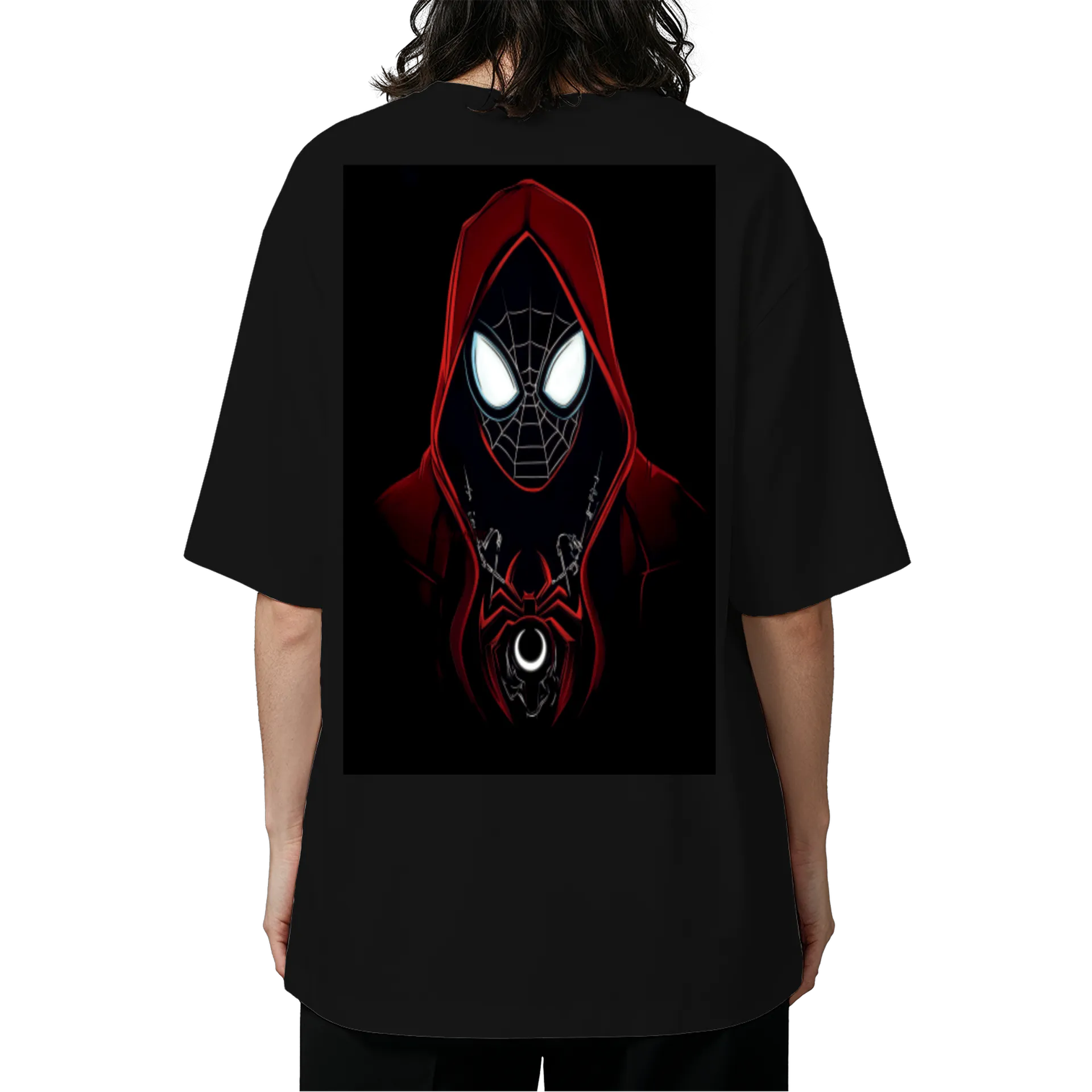 Camiseta Oversized Spider-Man Miles Morales 100% Algodão - Imagem 5