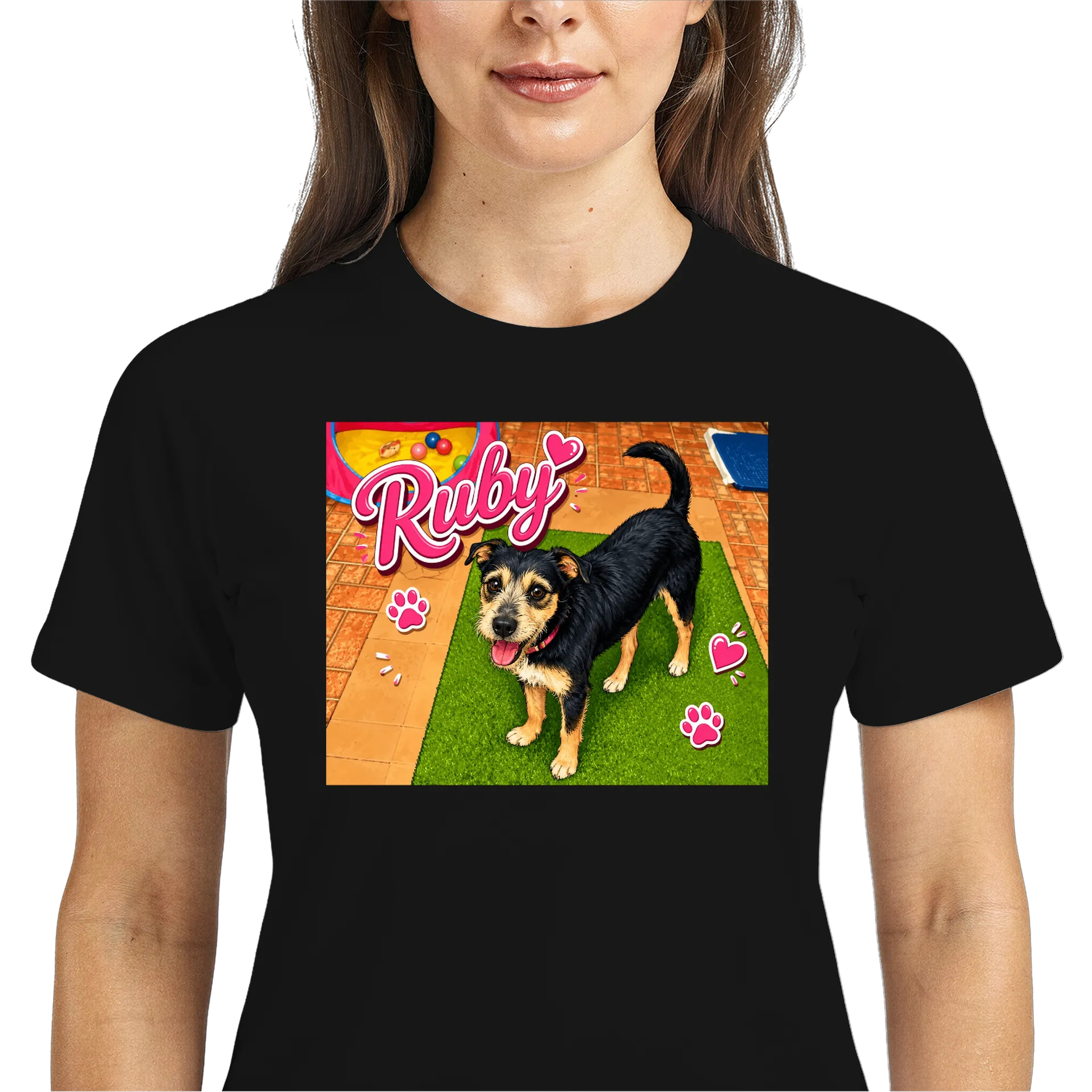 Camiseta DryFit doghappy2 ruby - Imagem 3