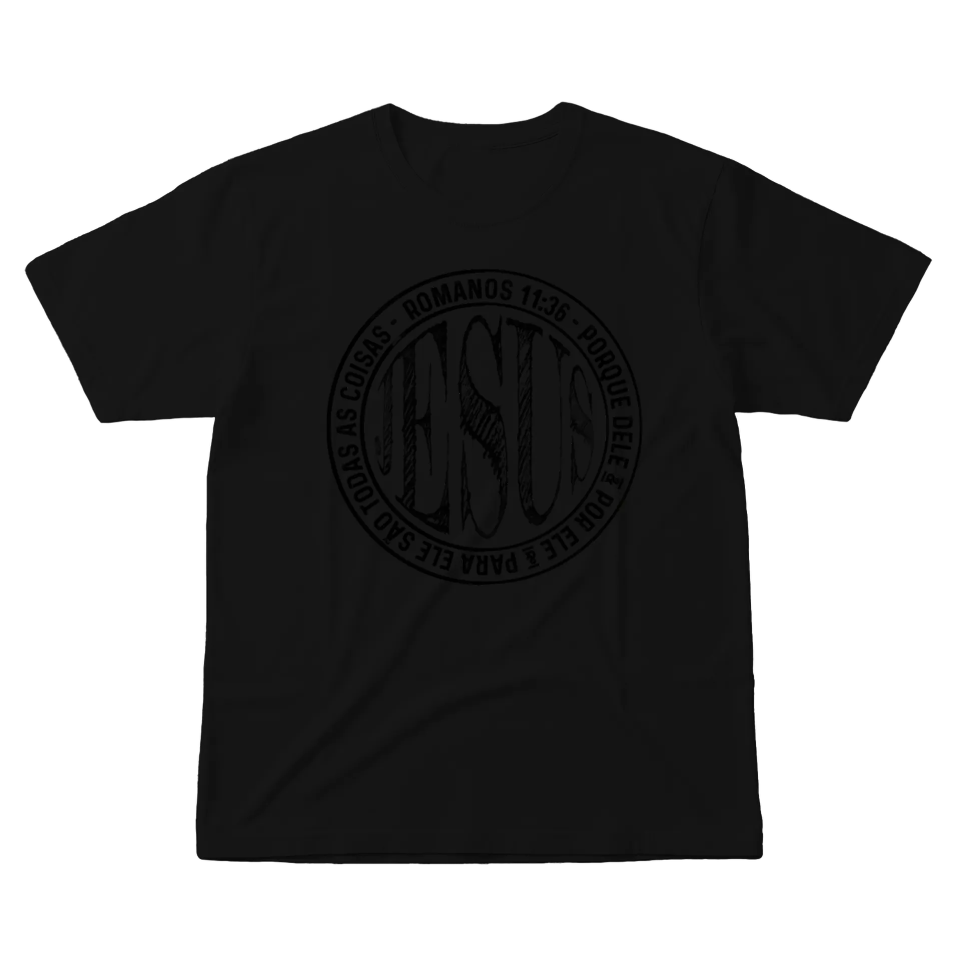 Camiseta Logotipo Tipográfico Dominus Romanos 100% Algodão de Na Missão — imagem 1 de 6