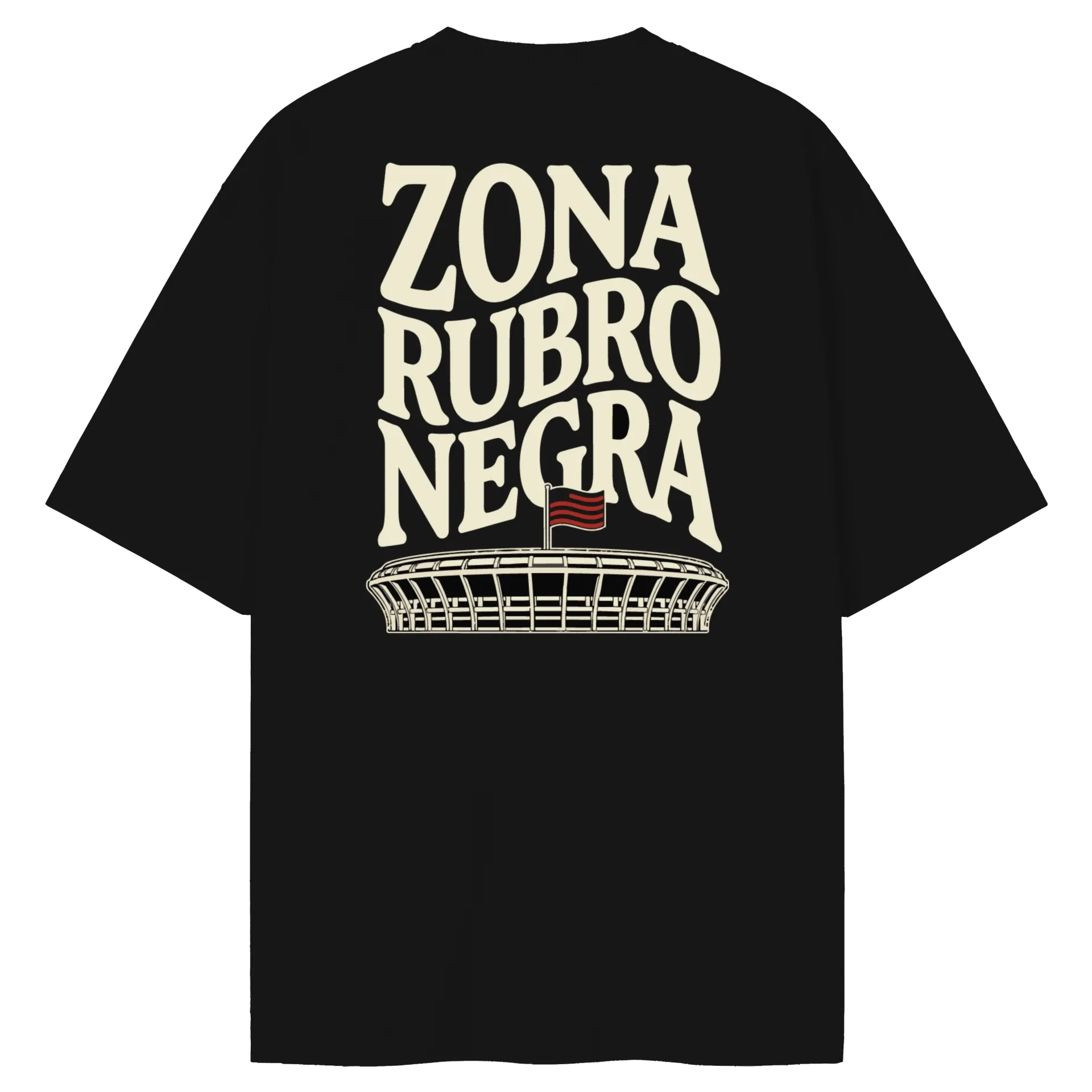 Camiseta Oversized Zona Rubro Negra Style de ZONA RUBRO NEGRA