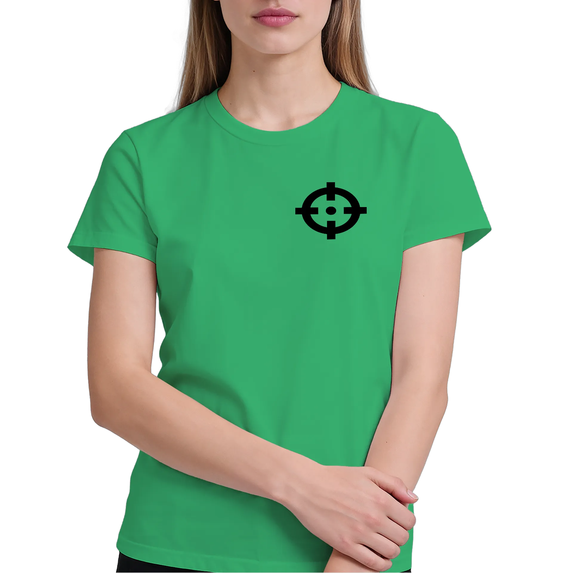 Camiseta Estampa Headshot 100% Algodão Branco e Verde - Imagem 4