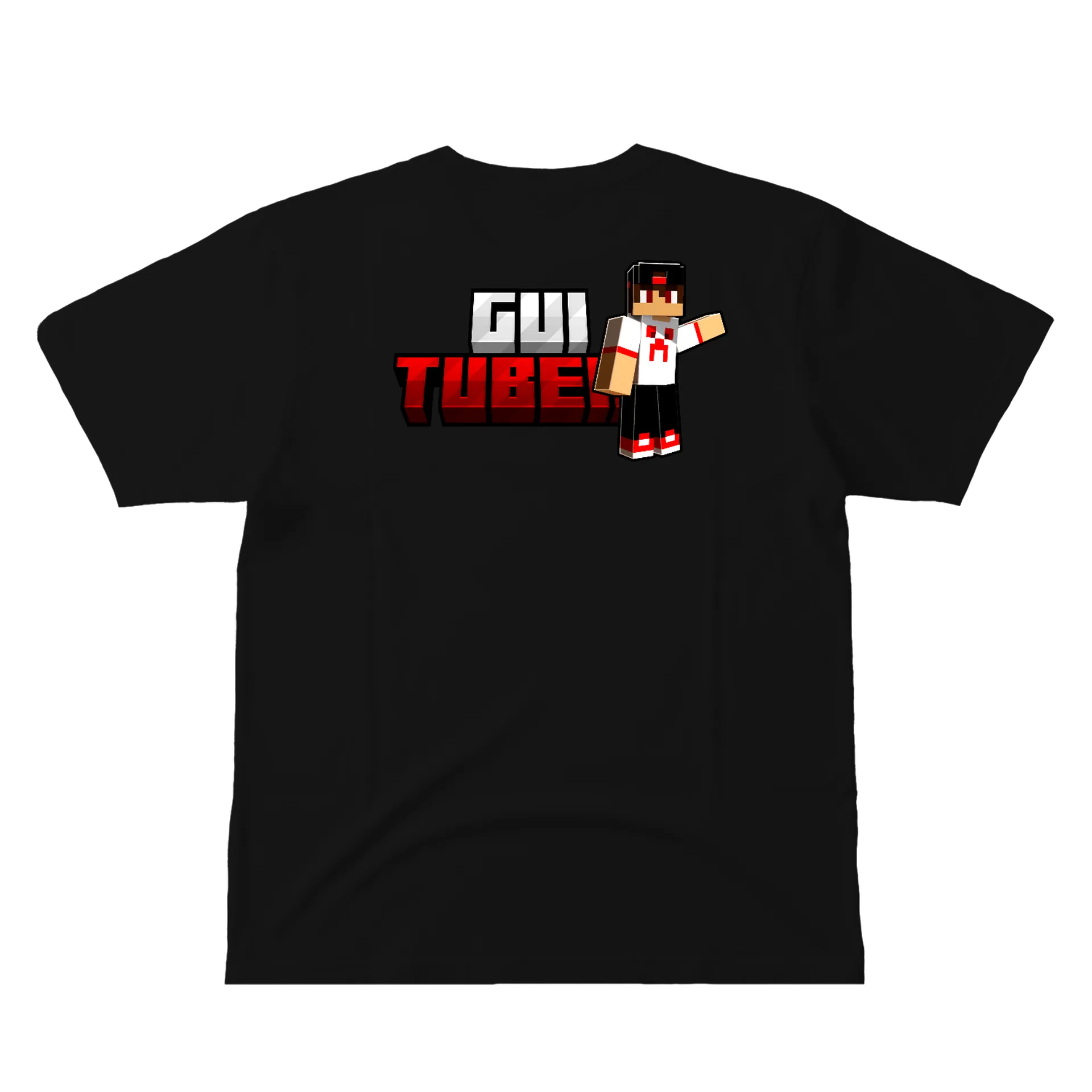 Camiseta Personalizada Do Gui Tuber 100% Algodão Preto - Imagem 3