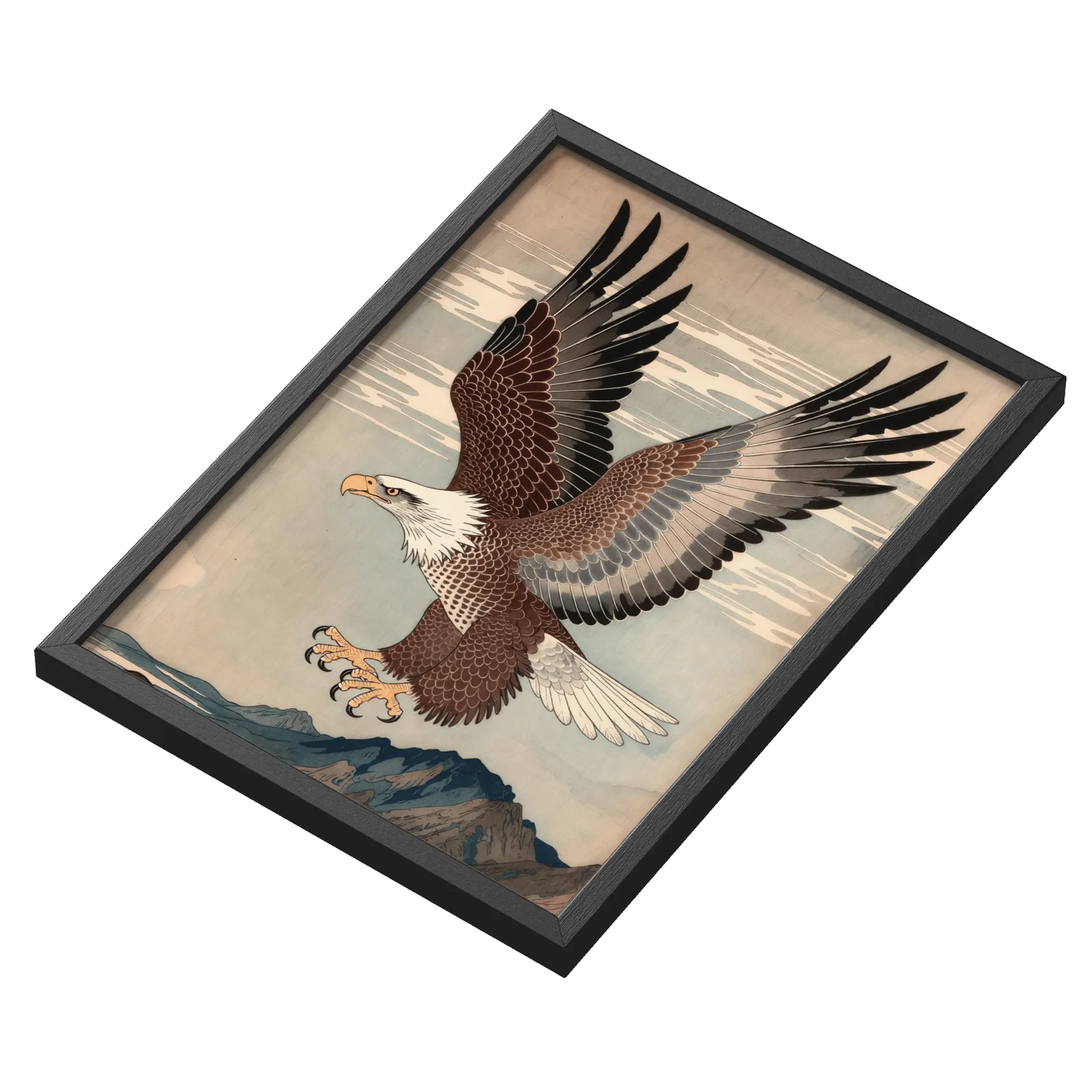 Quadro Águia Ukiyo-e - Imagem 3