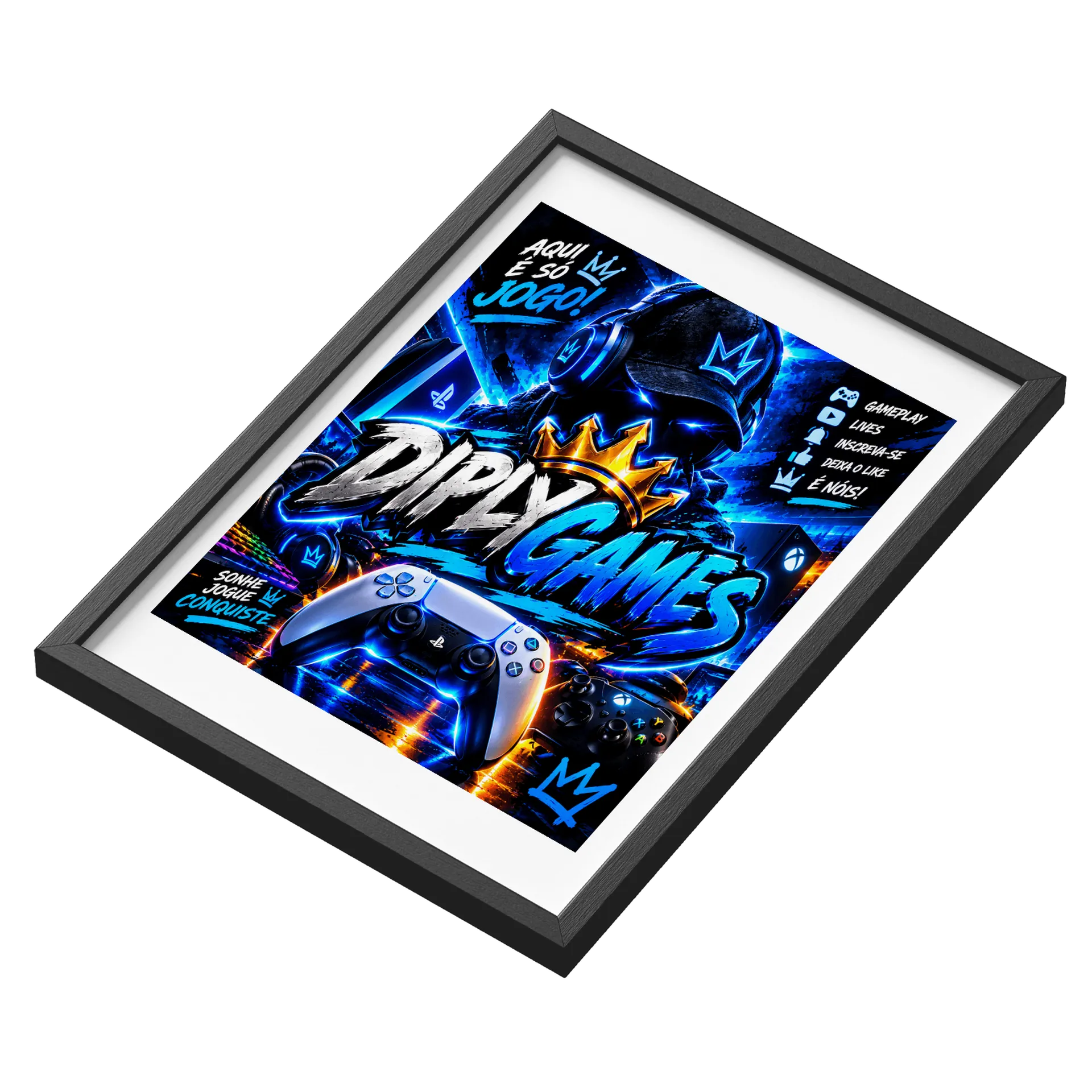 Quadro A3 personalizado Com Vidro de diego — imagem 3 de 3